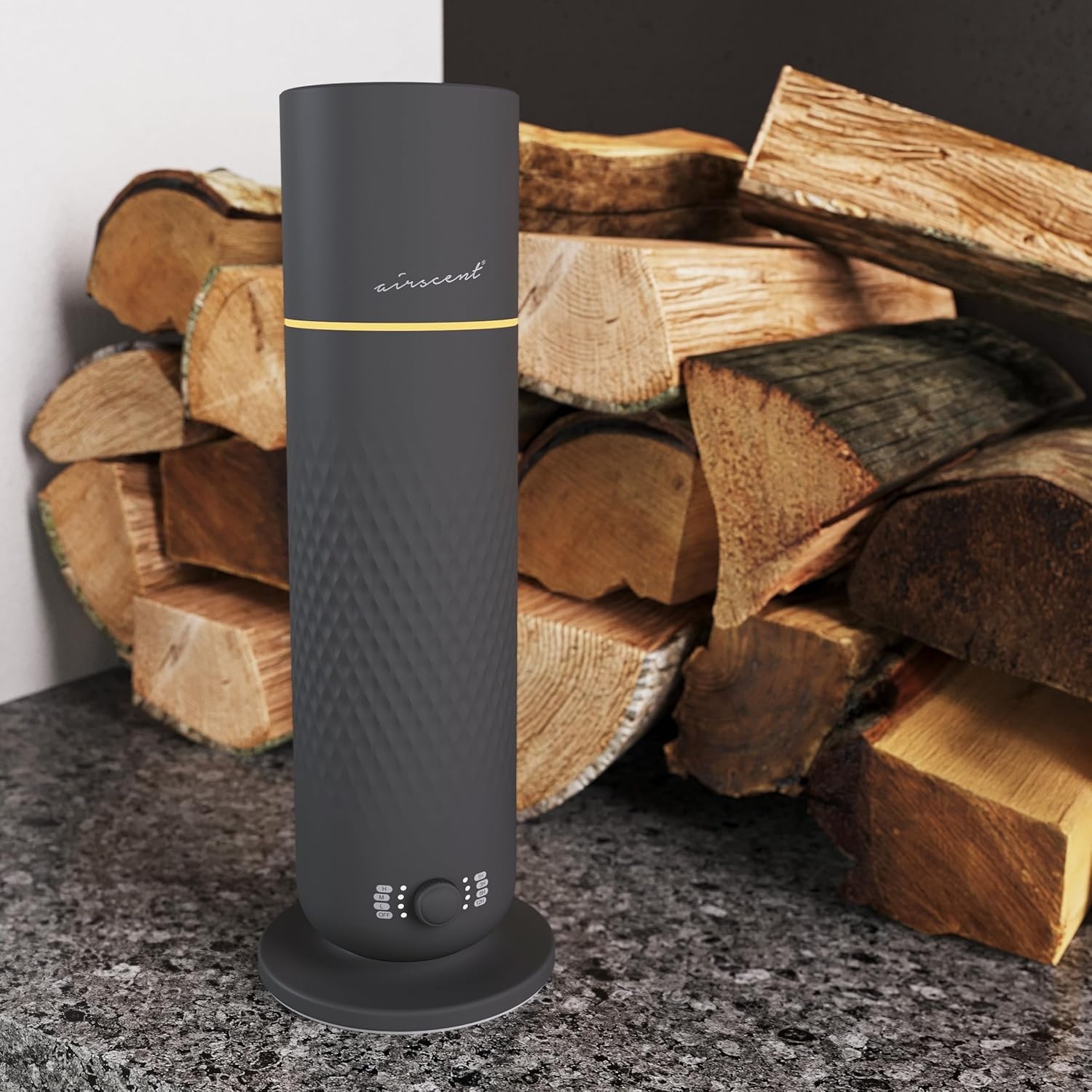 The AirScent Waterless Diffuser – Cold Air Scent Diffuser Oil Machine for Homes, Offices, Hotels and Spas – Aromatherapy Diffuser for Aesthetic Scenting – Black – 4.05 Oz – Fragrance Not Included(Black)
