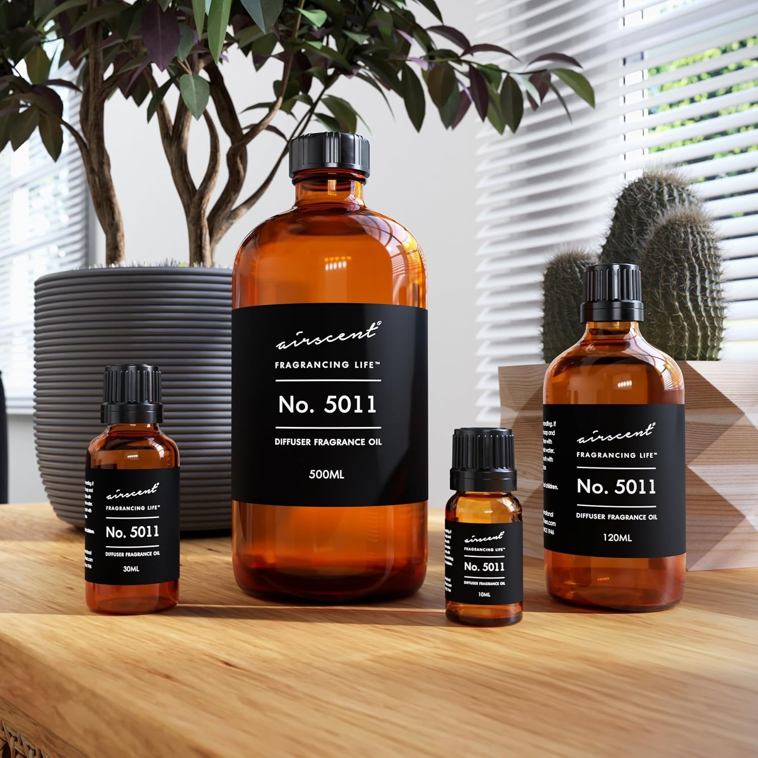 AirScent No. 5011 Perfume Dupe Diffuser Oil Inspired by Labo’s Noir Twenty Nine – Cedarwood Bergamot Tobacco – Fragrance Oil Blend for Ultrasonic and Waterless Diffusers and Crafting – 10 mL(1 Fl Oz (Pack of 1))