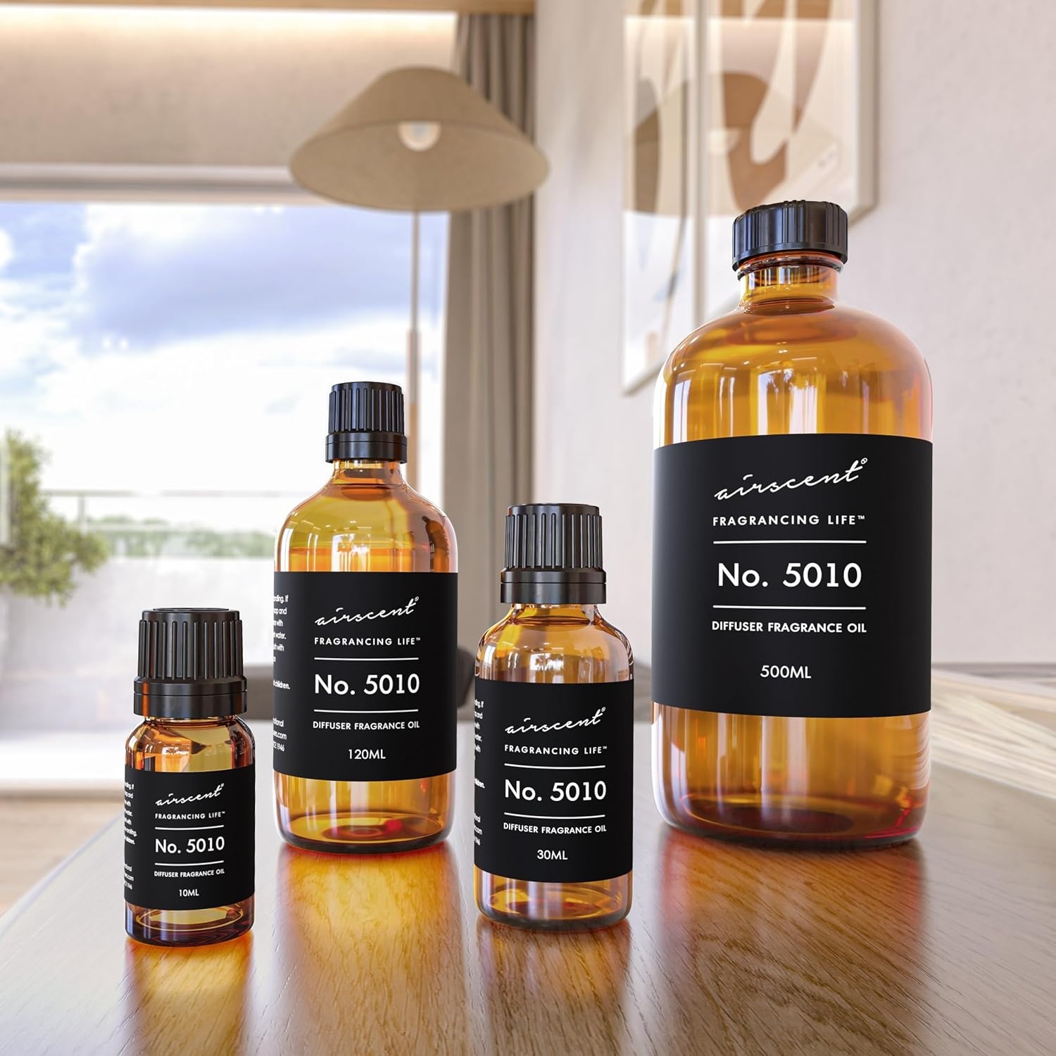 AirScent No. 5010 Perfume Dupe Diffuser Oil Inspired by T. Fords Cherry Perfume – Black Cherry Vanilla & Cherry Liqueur – 10 mL Fragrance Oil for Ultrasonic and Waterless Diffusers and Crafting(16.9 Fl Oz (Pack of 1))