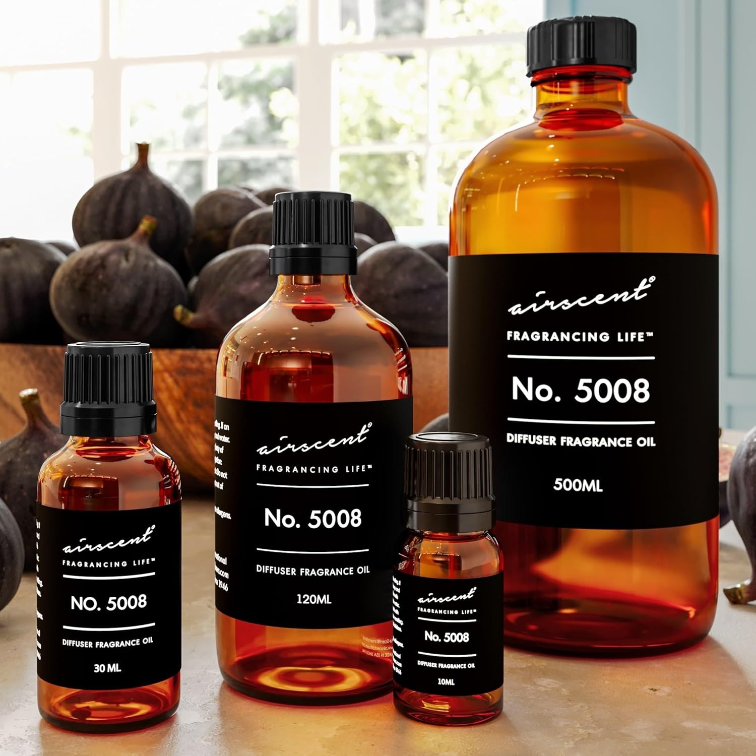 AirScent Diffuser Oil Inspired by Tobacco Vanille Perfume – No. 5008 Perfume Dupe – Fragrance Oil Blend for Ultrasonic and Waterless Diffusers and Crafting – 10 ml, .34 fl oz Glass Bottle with Dropper(16.9 Fl Oz)