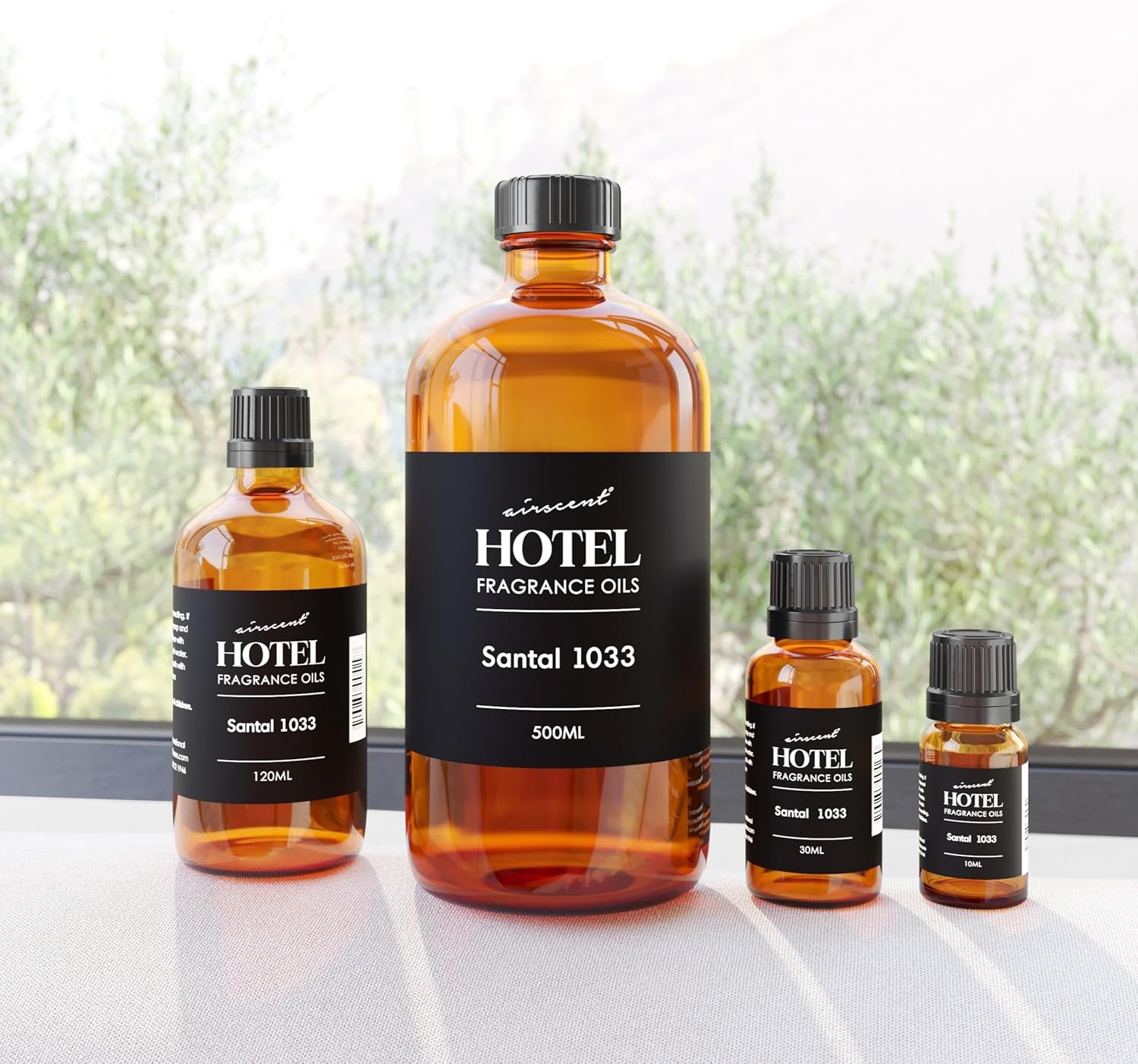 AirScent Santal Diffuser Oil No. 1033 – Cardomom Sandalwood Iris – 10 mL | Santal-33 Inspired Perfume Dupe – Fragrance Oil for Ultrasonic and Waterless Diffusers and Crafting – 0.34 fl oz(0.34 Fl Oz (Pack of 1))