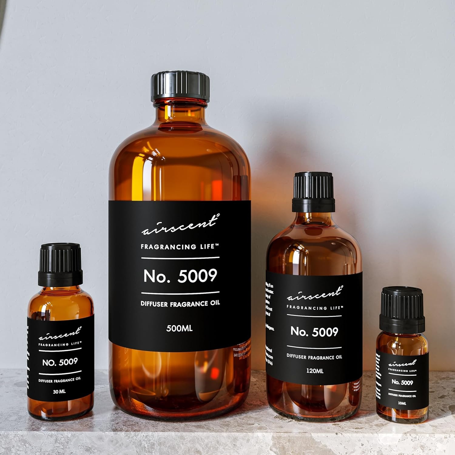 AirScent Savage-Inspired Diffuser Oil – No. 5009 Perfume Dupe – Fragrance Oil Blend for Ultrasonic and Waterless Diffusers and Crafting – 10 ml, 0.34 fl oz Glass Bottle with Dropper(4 Fl Oz (Pack of 1))
