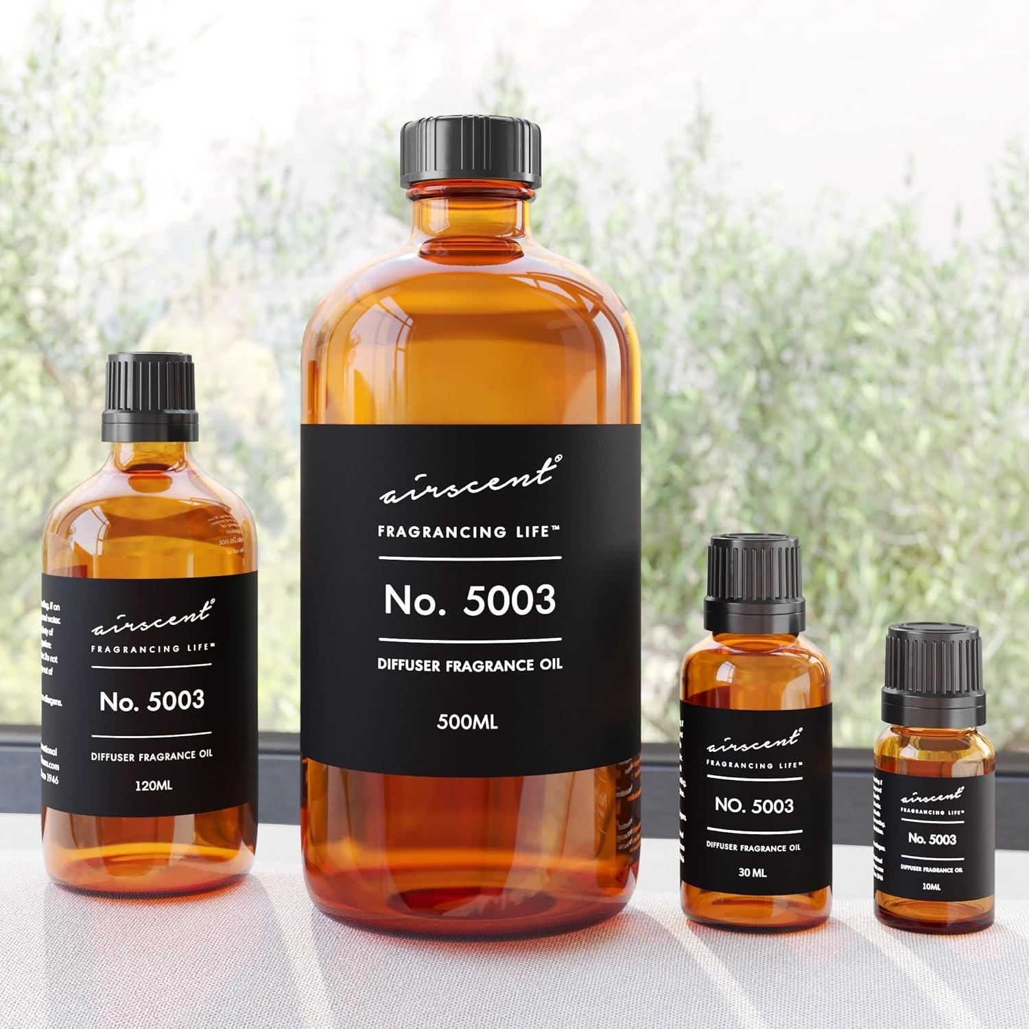 AirScent Coco-Inspired Diffuser Oil – No. 5003 Perfume Dupe – Premium Fragrance Oil Blend for Ultrasonic and Waterless Diffusers and Crafting – 10 ml, 0.34 fl oz Glass Bottle with Dropper(1 Fl Oz (Pack of 1))