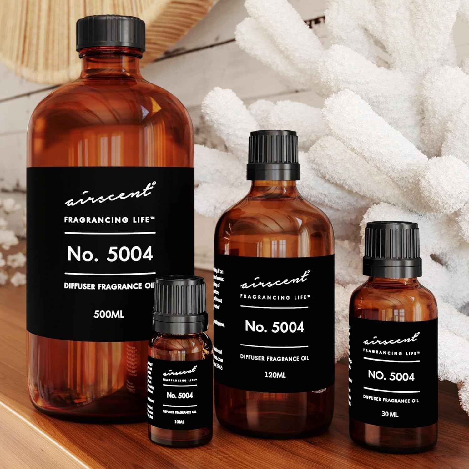 AirScent Fierce-Inspired Diffuser Oil – No. 5004 A and F Perfume Dupe – Premium Fragrance Oil Blend for Ultrasonic and Waterless Diffusers and Crafting – 10 ml, 0.34 fl oz Glass Bottle with Dropper(0.34 Fl Oz (Pack of 1))