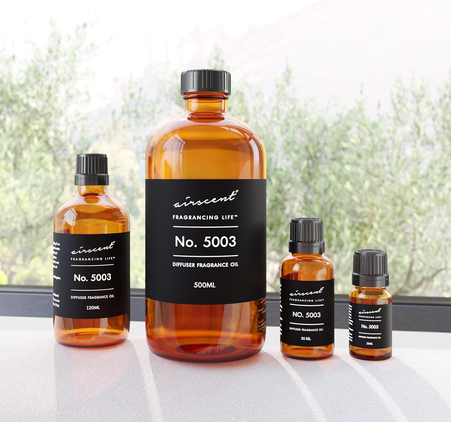 AirScent Coco-Inspired Diffuser Oil – No. 5003 Perfume Dupe – Premium Fragrance Oil Blend for Ultrasonic and Waterless Diffusers and Crafting – 10 ml, 0.34 fl oz Glass Bottle with Dropper(16.9 Fl Oz (Pack of 1))