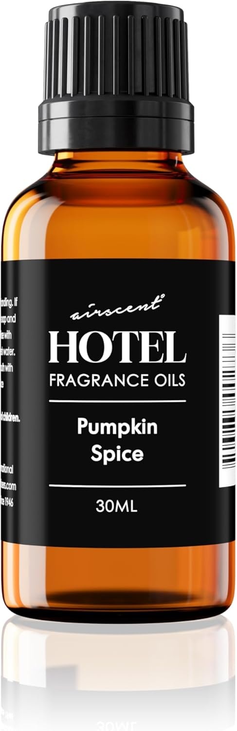 AirScent Pumpkin Spice Diffuser Oil – Pumpkin Spice Fragrance Oil Blend for Ultrasonic and Waterless Diffusers and Crafting – 10 mL, 0.34 fl oz Glass Dropper Bottle – Fall Scents(Pumpking Spice)