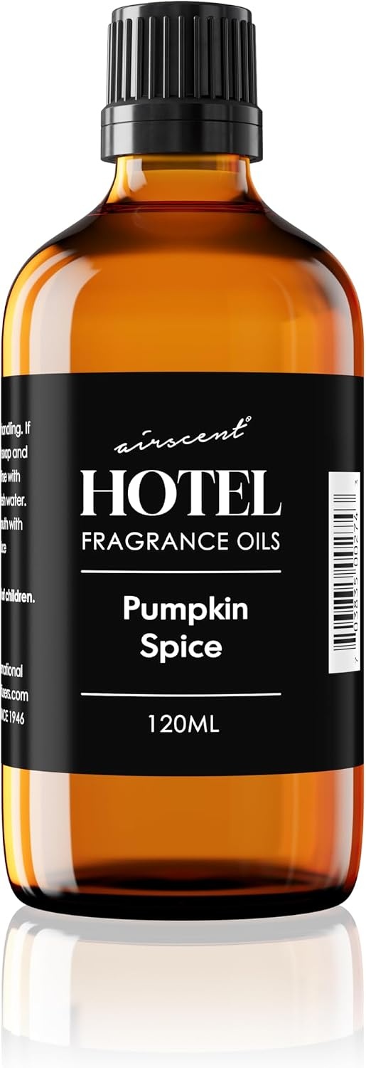 AirScent Pumpkin Spice Diffuser Oil – Pumpkin Spice Fragrance Oil Blend for Ultrasonic and Waterless Diffusers and Crafting – 10 mL, 0.34 fl oz Glass Dropper Bottle – Fall Scents(Pumpking Spice)