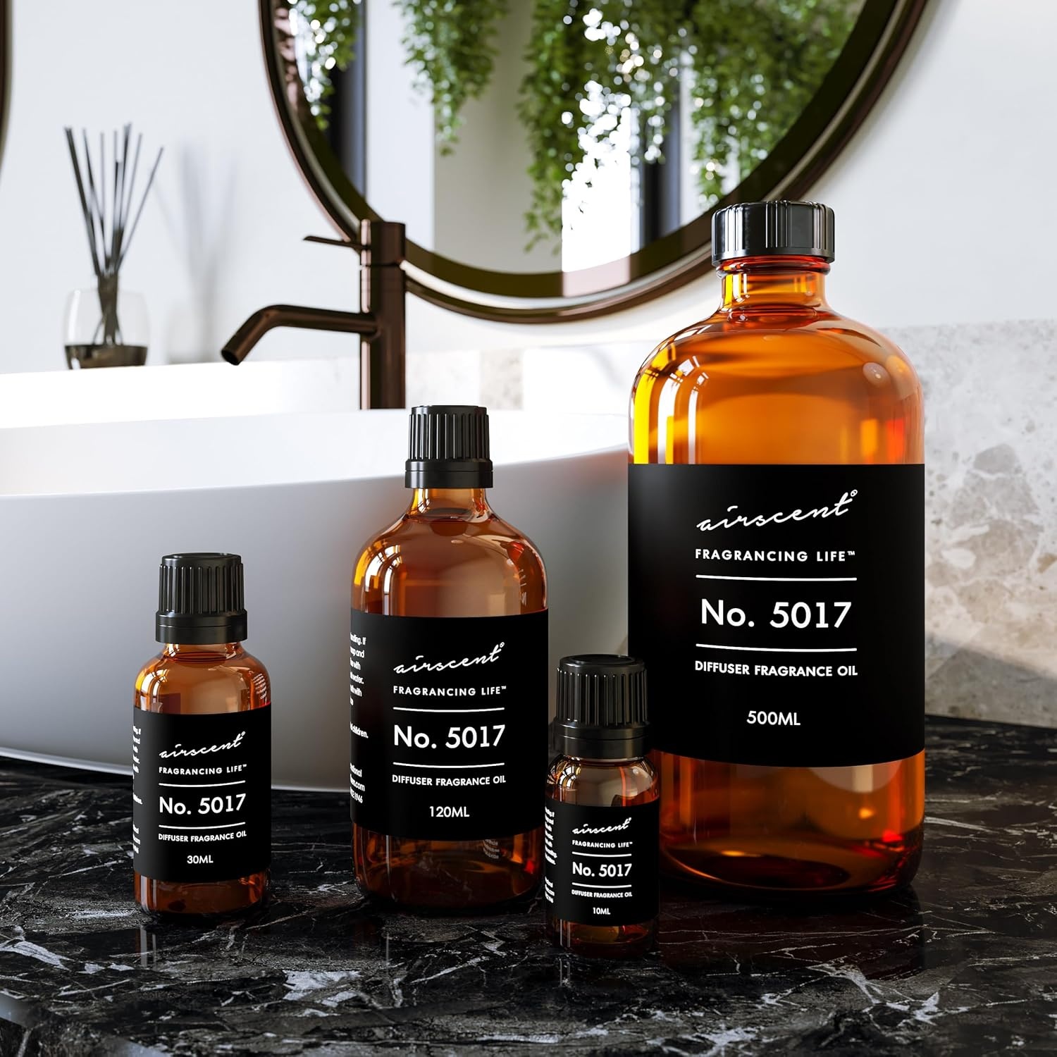 AirScent No. 5017 Dubai Perfume Dupe Diffuser Oil Inspired by Artemus Midnight – Coriander Bergamot Blonde Woods – Fragrance Oil Blend for Ultrasonic and Waterless Diffusers and Crafting – 10 mL(1 Fl Oz (Pack of 1))