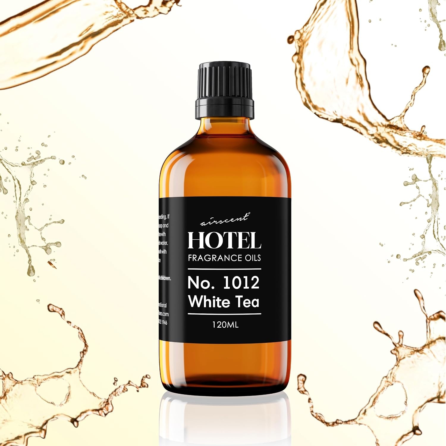 AirScent Hotel Diffuser Oil No. 1012 – The White Tea Hotel Scent – 10 mL | Premium Fragrance Oil for Ultrasonic and Waterless Diffusers and Crafting – 0.34 fl oz Dropper Bottle – Hotel Scent Dupe(White Tea)