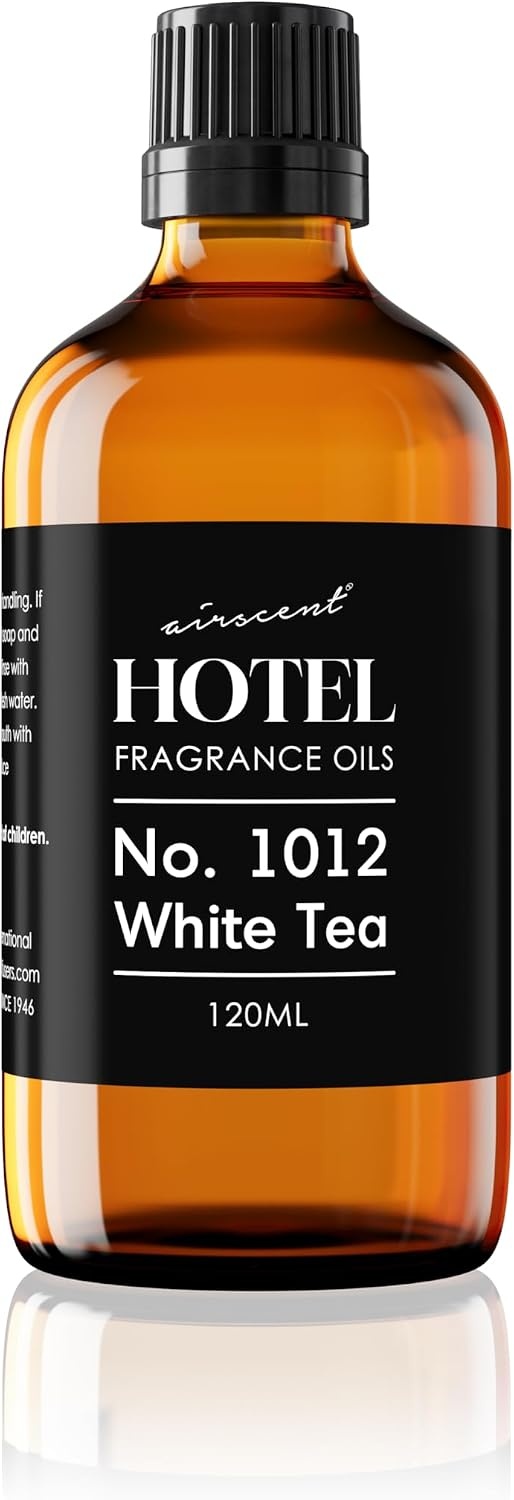 AirScent Hotel Diffuser Oil No. 1012 – The White Tea Hotel Scent – 10 mL | Premium Fragrance Oil for Ultrasonic and Waterless Diffusers and Crafting – 0.34 fl oz Dropper Bottle – Hotel Scent Dupe(White Tea)