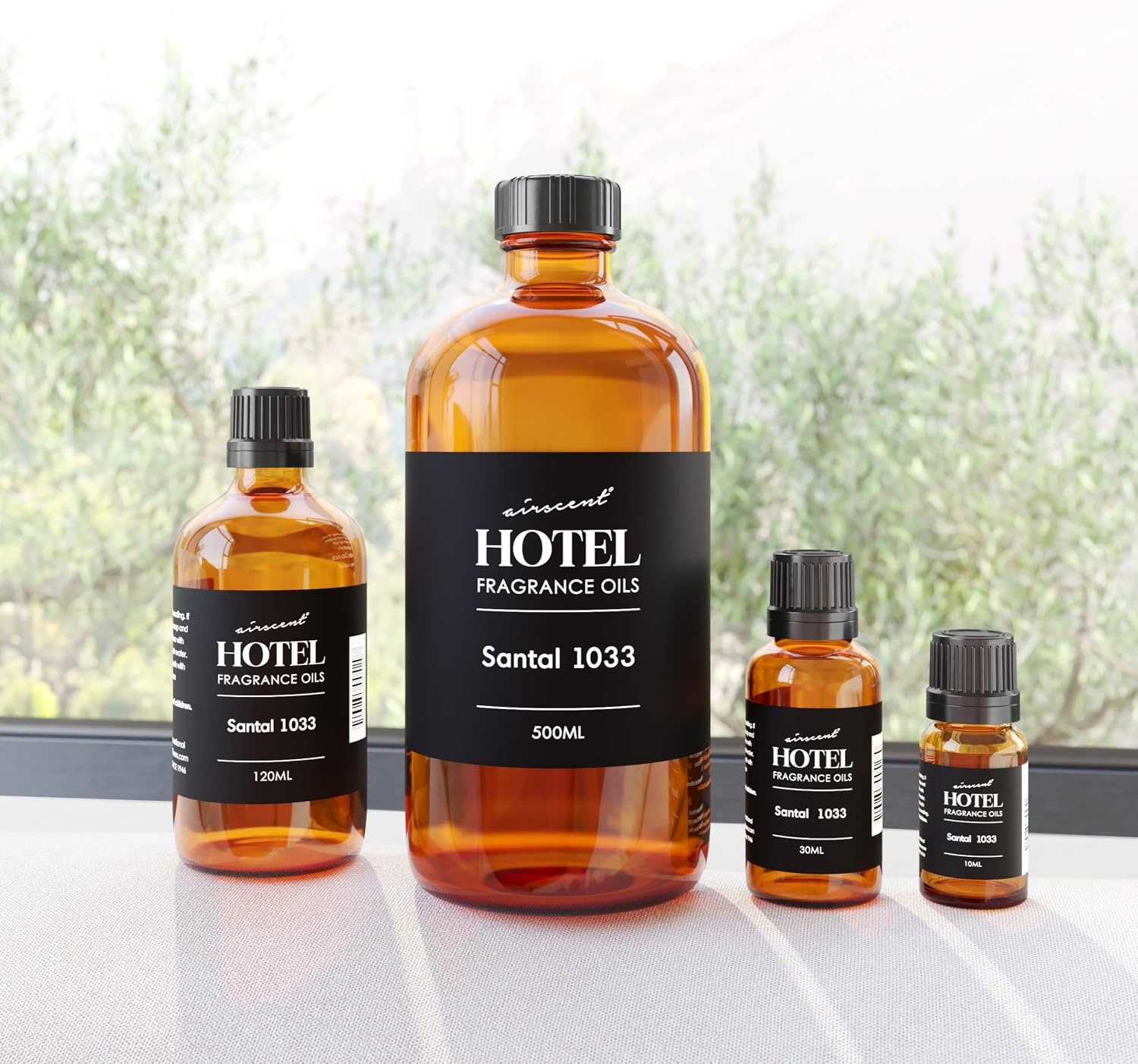 AirScent Santal Diffuser Oil No. 1033 – Cardomom Sandalwood Iris – 10 mL | Santal-33 Inspired Perfume Dupe – Fragrance Oil for Ultrasonic and Waterless Diffusers and Crafting – 0.34 fl oz(1 Fl Oz (Pack of 1))
