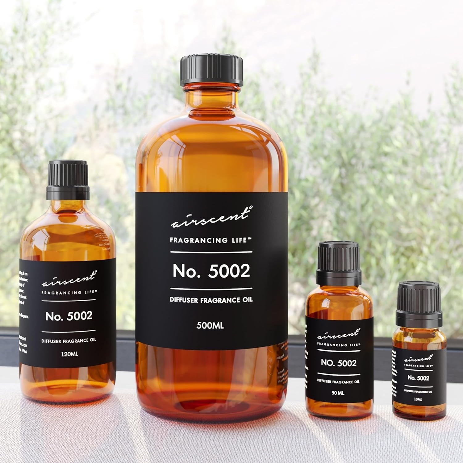 AirScent Creed-Aventus-Inspired Diffuser Oil – No. 5002 Perfume Dupe – Premium Fragrance Oil Blend for Ultrasonic and Waterless Diffusers and Crafting – 10 ml, 0.34 fl oz Glass Bottle with Dropper(4 Fl Oz (Pack of 1))
