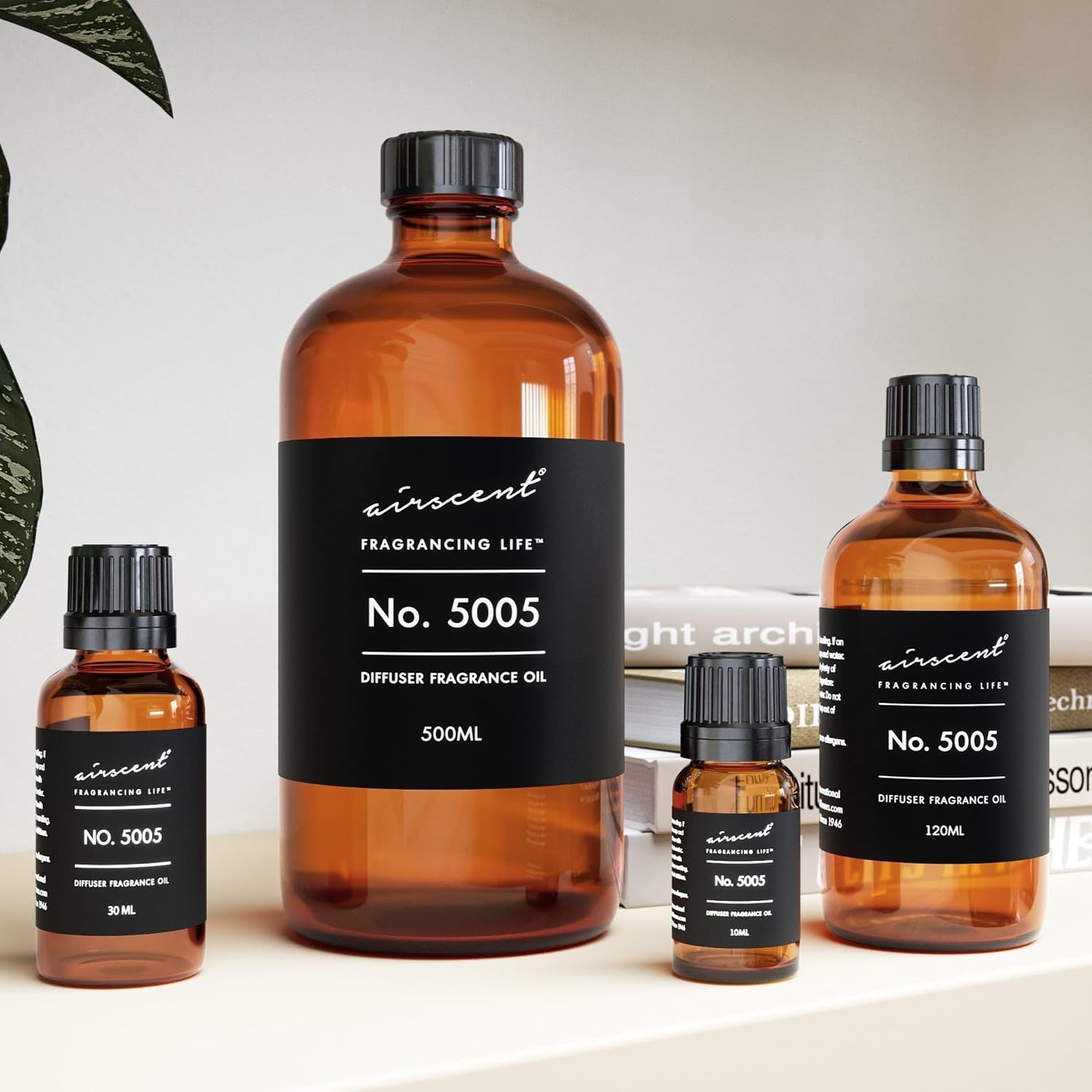 AirScent Diffuser Oil Inspired by TF’s Oud Wood – No. 5005 Perfume Dupe – Fragrance Oil Blend for Ultrasonic and Waterless Diffusers and Crafting – 10 ml, 0.34 fl oz Glass Bottle with Dropper(16.9 Fl Oz (Pack of 1))