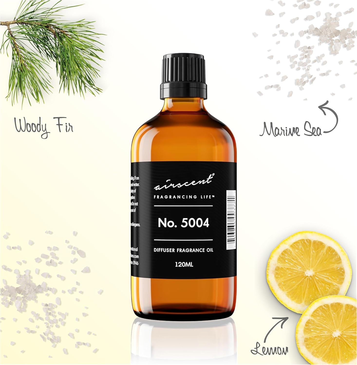 AirScent Fierce-Inspired Diffuser Oil – No. 5004 A and F Perfume Dupe – Premium Fragrance Oil Blend for Ultrasonic and Waterless Diffusers and Crafting – 10 ml, 0.34 fl oz Glass Bottle with Dropper(1 Fl Oz (Pack of 1))
