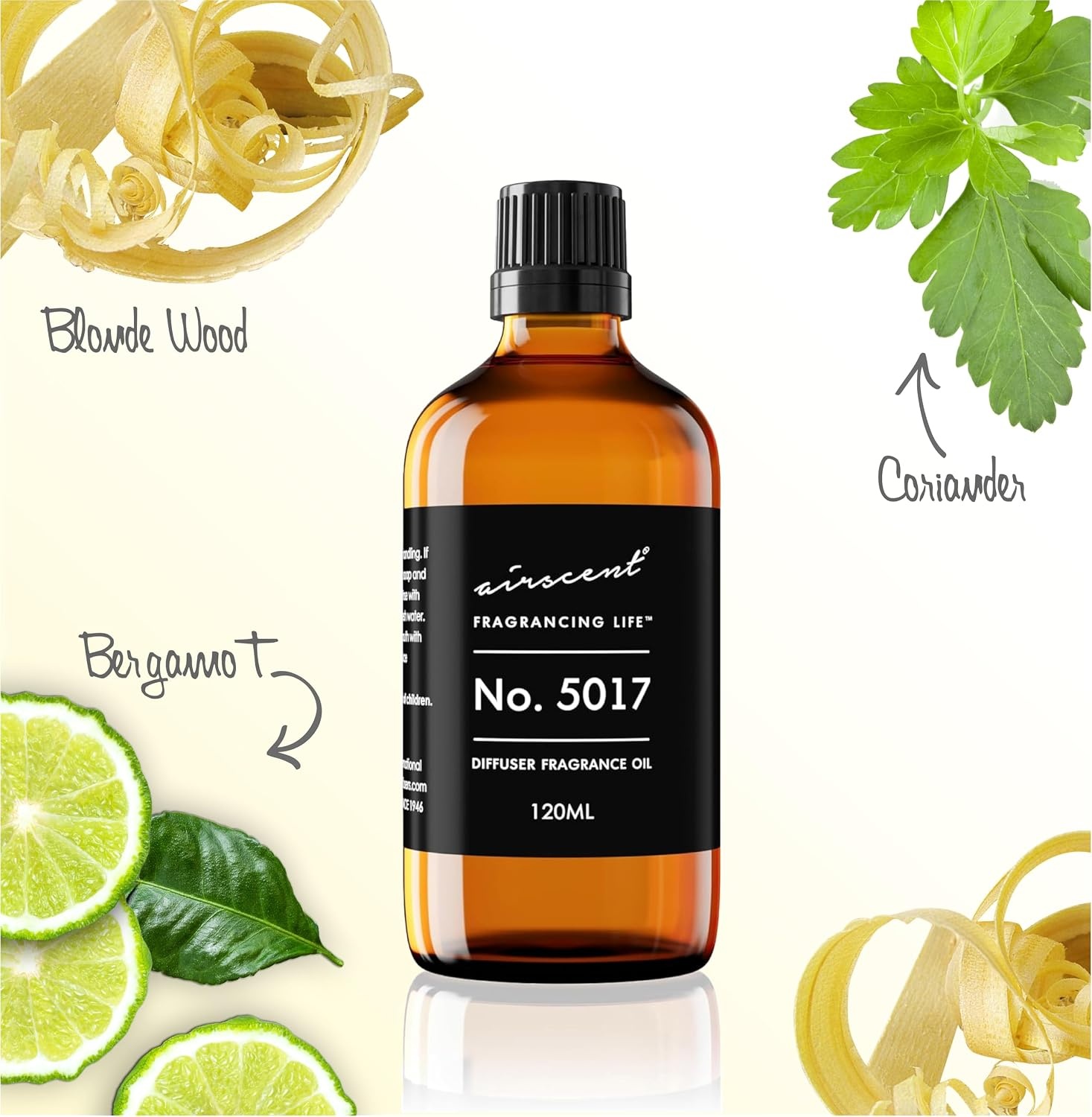AirScent No. 5017 Dubai Perfume Dupe Diffuser Oil Inspired by Artemus Midnight – Coriander Bergamot Blonde Woods – Fragrance Oil Blend for Ultrasonic and Waterless Diffusers and Crafting – 10 mL(0.34 Fl Oz (Pack of 1))