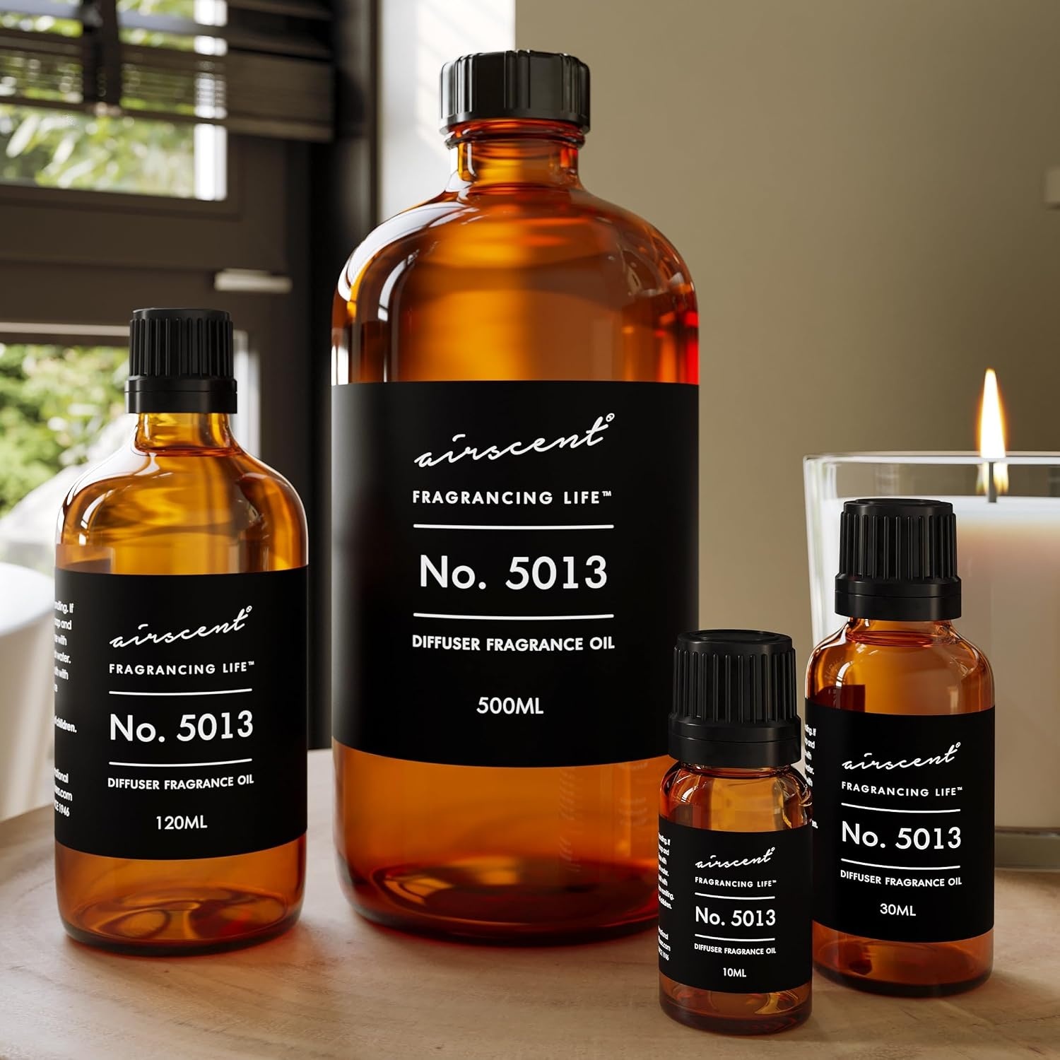 AirScent No. 5013 Perfume Dupe Diffuser Oil Inspired by Gorgeous Flora Perfume – Pear Blossom Gardenia Mandarin – 10 mL Fragrance Oil Blend for Ultrasonic and Waterless Diffusers and Crafting(1 Fl Oz (Pack of 1))