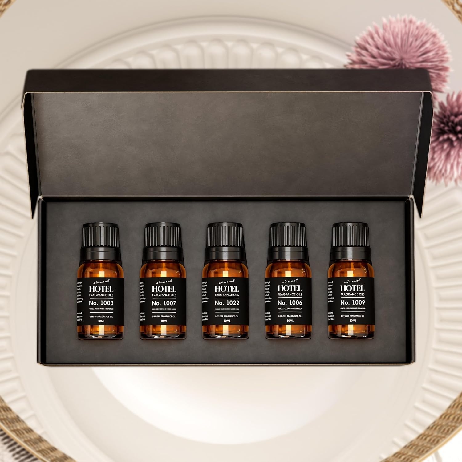 AirScent Hotel Diffuser Oil Gift Set – Casino Royale Fragrances – 10 mL, 0.34 fl oz Fragrance Oil Gift Set – Inspired by The Aria, The Wynn, Luxor, The W, and The Atlantis Bahamas