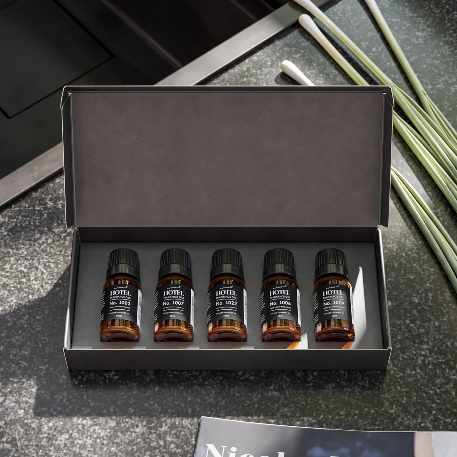 AirScent Hotel Diffuser Oil Gift Set – Casino Royale Fragrances – 10 mL, 0.34 fl oz Fragrance Oil Gift Set – Inspired by The Aria, The Wynn, Luxor, The W, and The Atlantis Bahamas