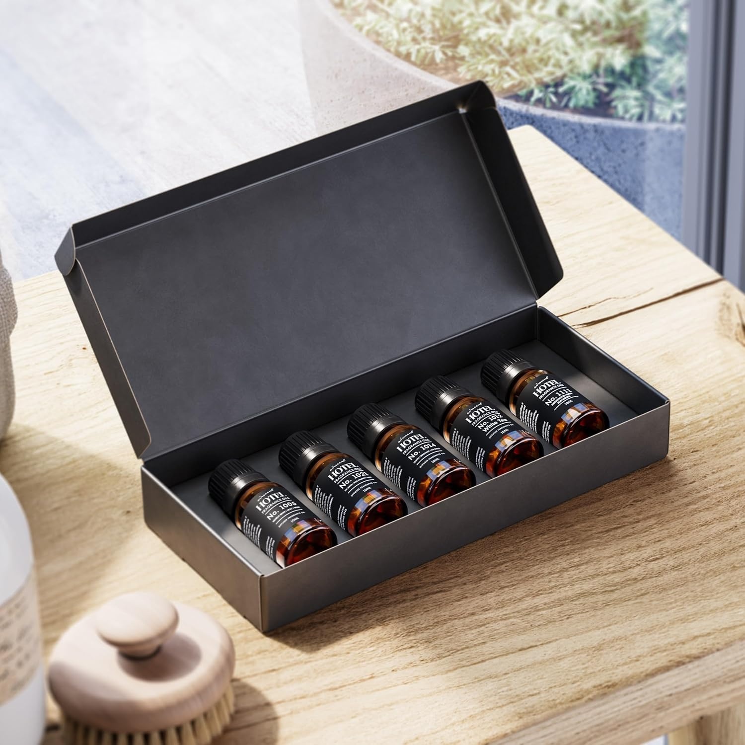 AirScent Hotel Diffuser Oil Gift Set Featuring Hotel Spa Scents – 10 mL, 0.34 fl oz Fragrance Oil Gift Set – Inspired by Acqualina, Four Seasons, My Way, The White Tea Hotel and Others