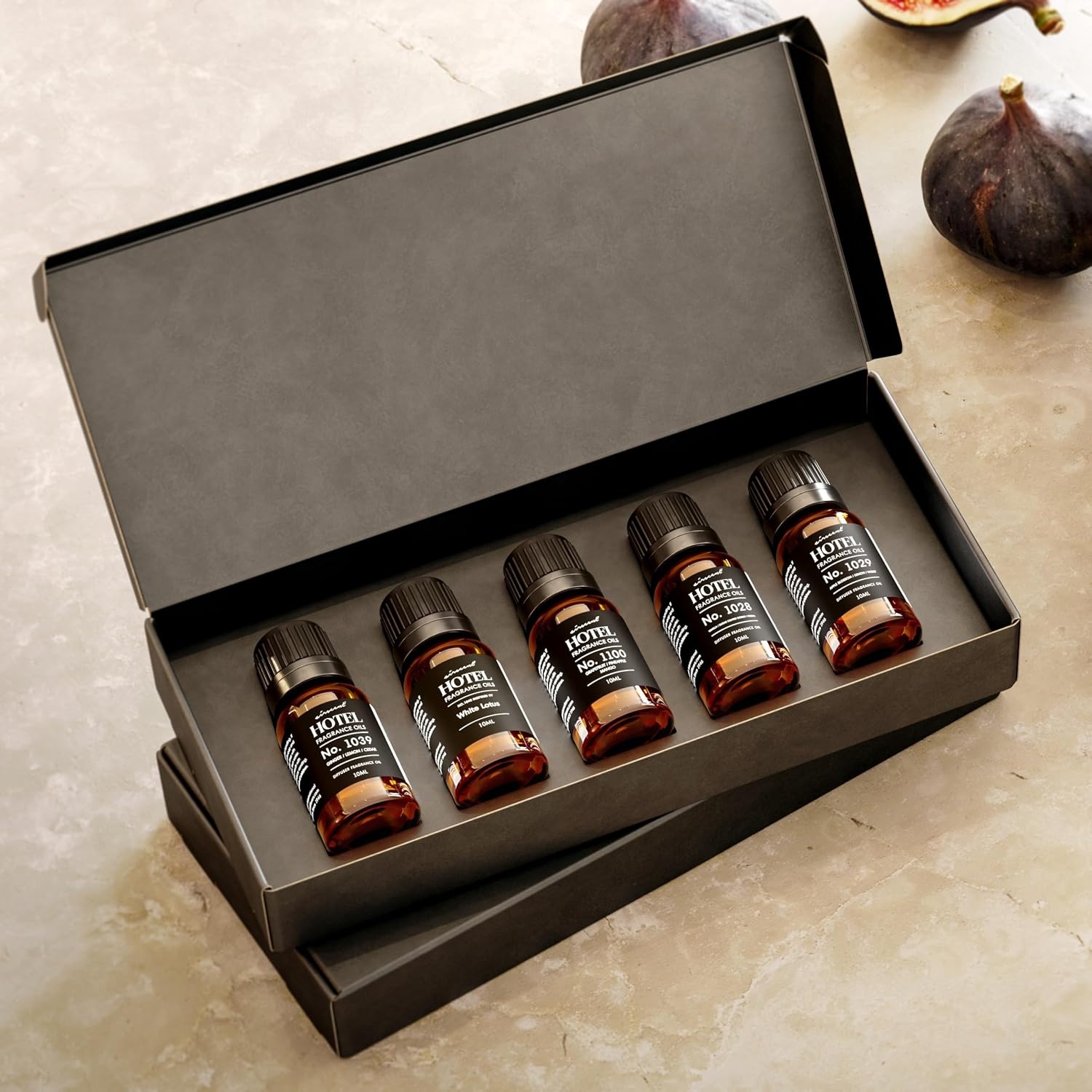 AirScent Hotel Diffuser Oil Gift Set – Tranquil Hotel Scents – 10 mL, 0.34 fl oz Fragrance Oil Set – Inspired by The White Lotus, Capri Brezza, Floral Breeze and Other Hotel Scents