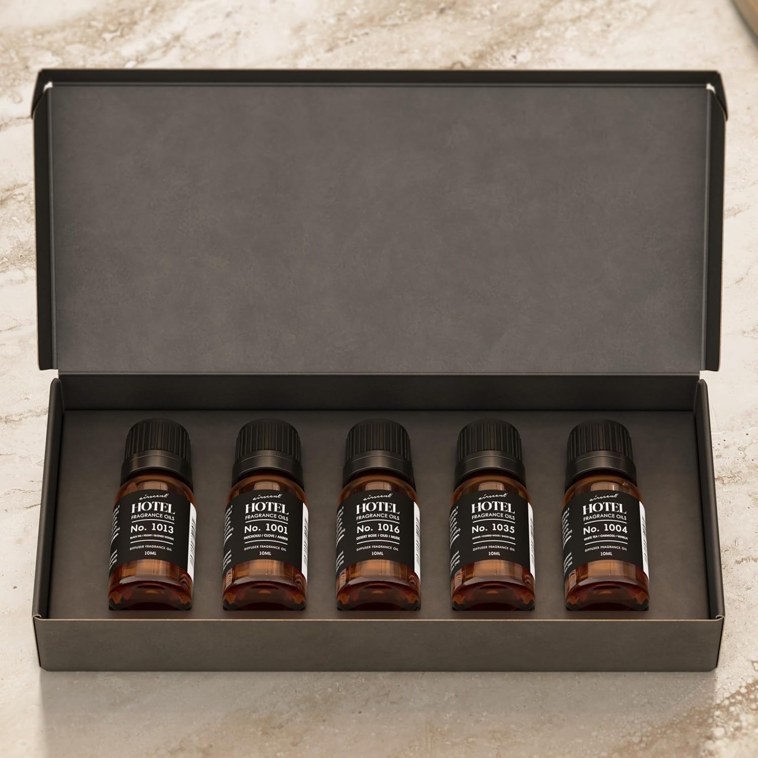AirScent Hotel Diffuser Oil Gift Set – Metro City Hotel Scents – 10 mL, 0.34 fl oz Fragrance Oil Set – Inspired by The Hotel Costes Paris, Fairmont, London St James, The Baccarat Hotel and Others