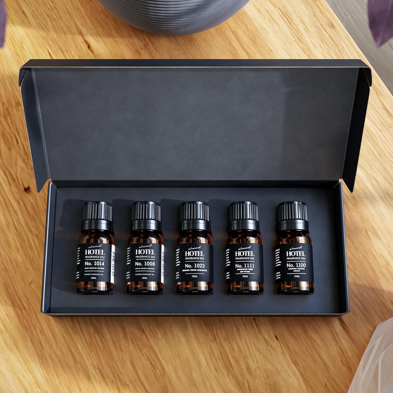 AirScent Hotel Diffuser Oil Gift Set – Buyers’ Best Picks – 10 mL, 0.34 fl oz Hotel Fragrance Oil Gift Set – Inspired by the Baccarat NYC, My Way and Capri Brezza and Other Hotel Scent Samples