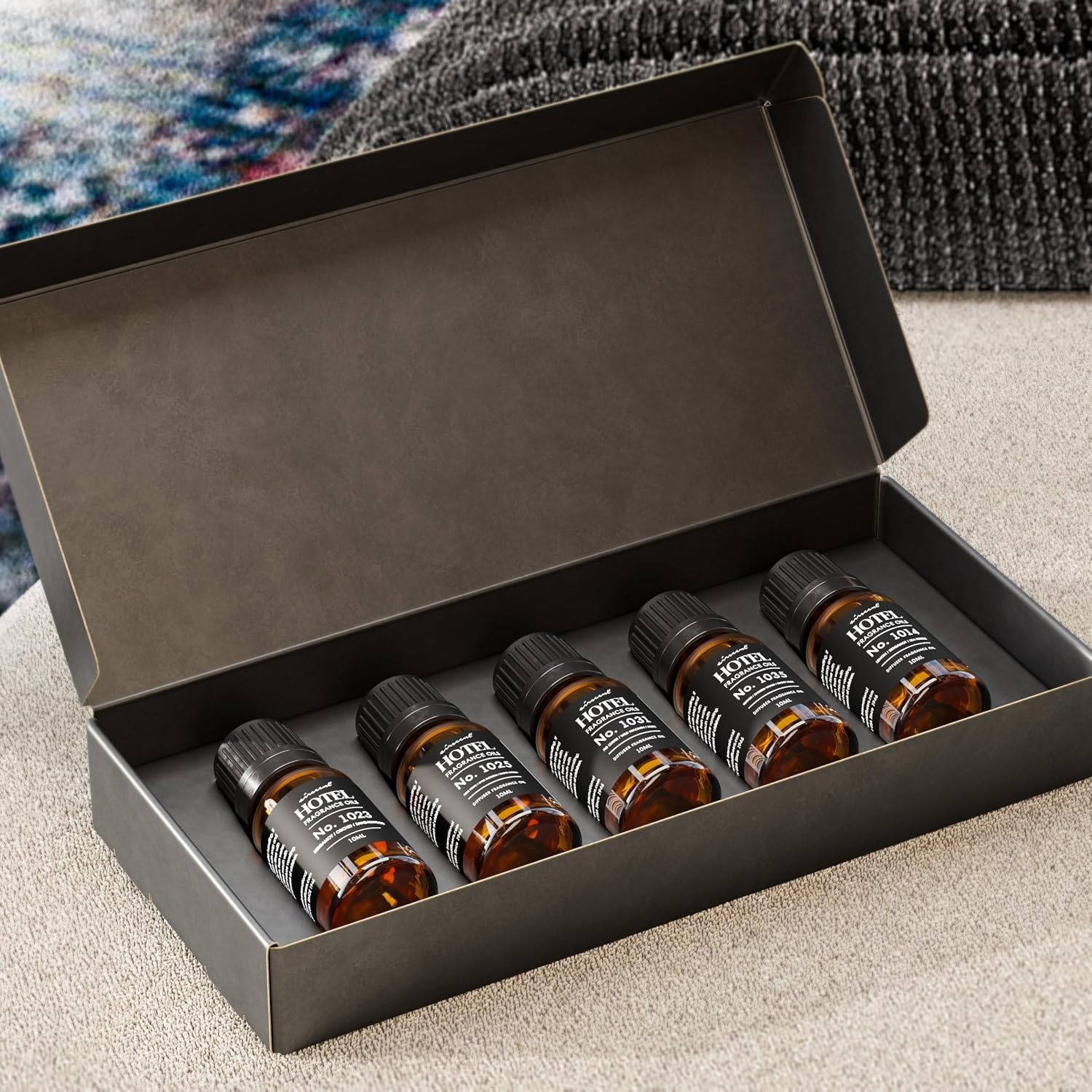 AirScent Hotel Diffuser Oil Gift Set – New York City Scents – 10 mL, 0.34 fl oz Fragrance Oil Set – Inspired by The Most Luxurious New York City Hotel Fragrances – Variety Pack Box Set