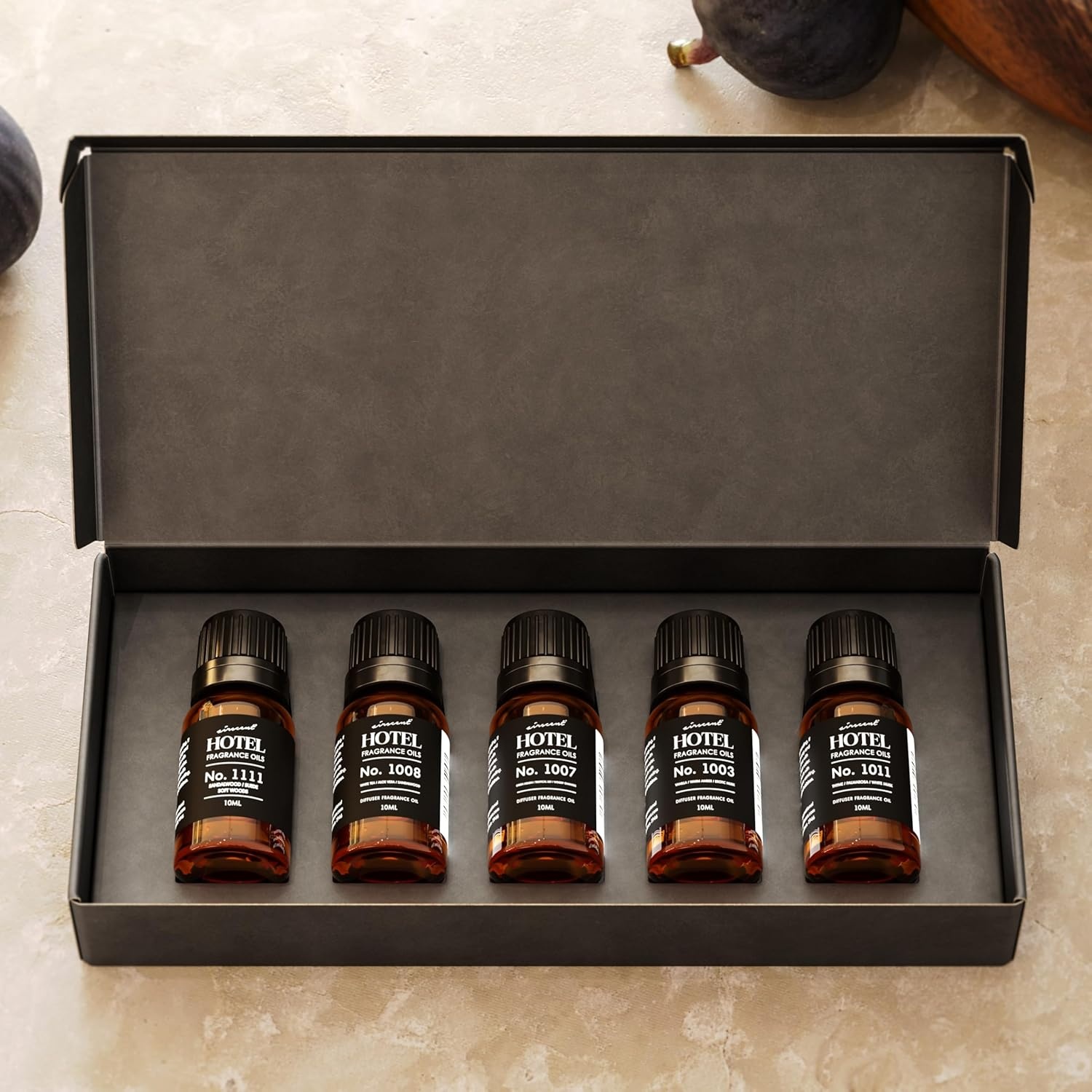 AirScent Hotel Diffuser Oil Gift Set – Inspired by The Most Popular 5-Star Hotel Scents – 10 mL, 0.34 fl oz Fragrance Oil Set – My Way, The Beach Villas and Other Luxury Hotel Scents