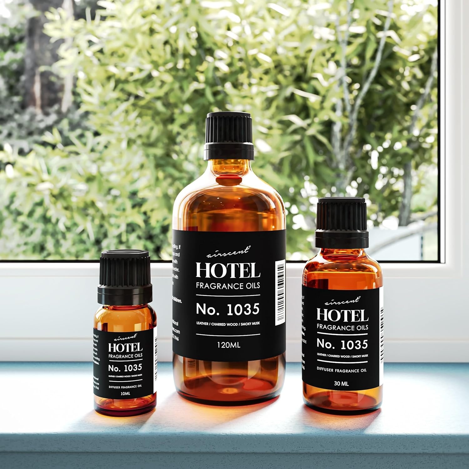 AirScent Hotel Diffuser Oil No. 1035 Inspired by Gramercy Park’s Cade 26 Santal Blend – Fragrance Oil for Ultrasonic and Waterless Diffusers and Crafting – 10 mL, 0.34 fl oz Glass Bottle with Dropper(0.34 Fl Oz (Pack of 1))