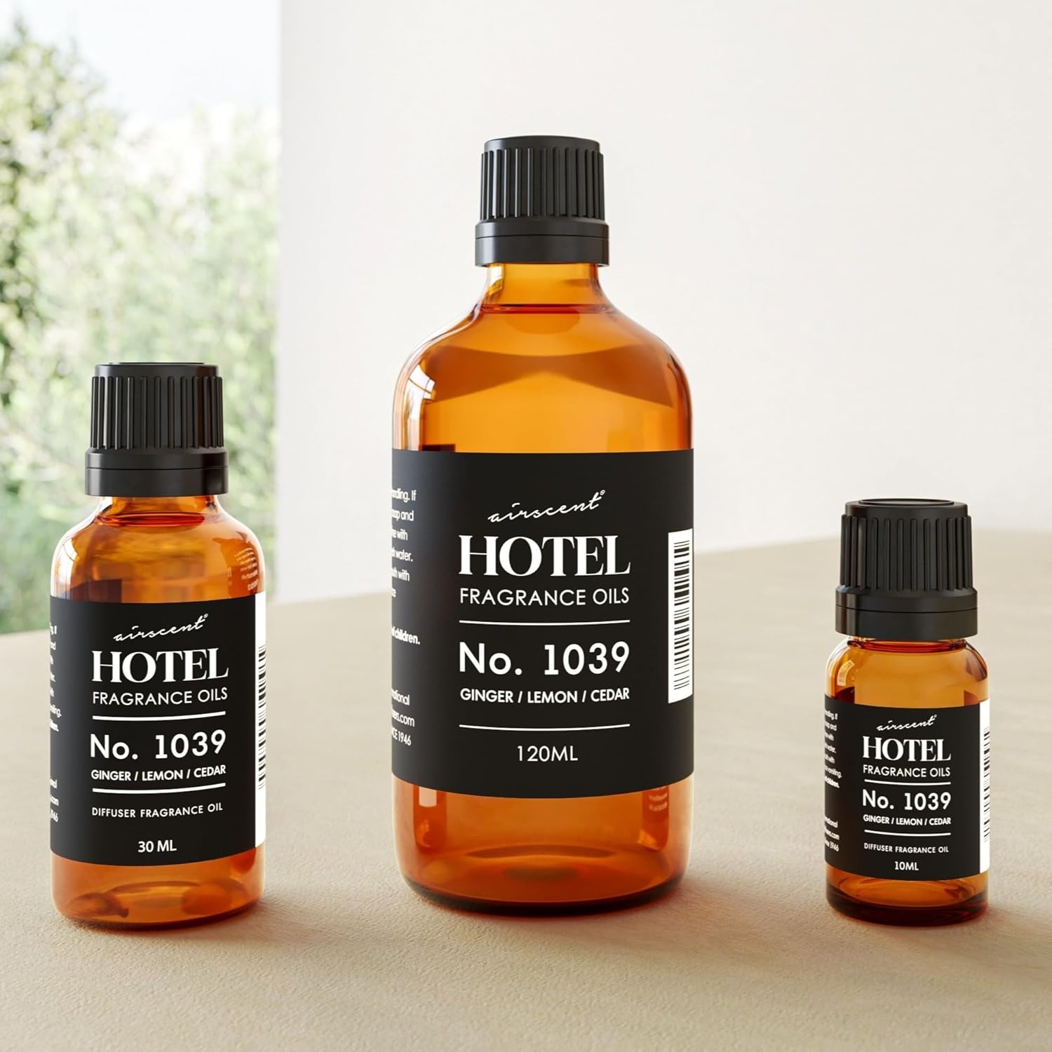 Hotel Diffuser Oil No. 1039 Inspired By The Nobu Hotel – Ginger Lemon Cedar – Premium Fragrance Oil for Ultrasonic and Waterless Diffusers and Crafting – 10 mL, 0.34 fl oz Glass Dropper Bottle(0.34 Fl Oz (Pack of 1))