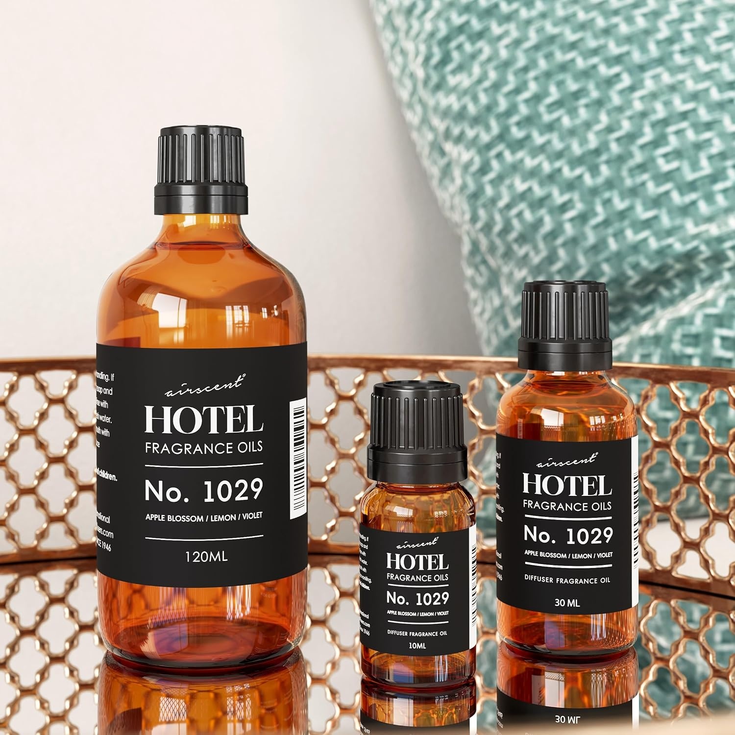 AirScent Hotel Diffuser Oil No. 1029 – Floral Breeze Hotel Scent -10 mL | Premium Fragrance Oil for Ultrasonic and Waterless Diffusers and Crafting(4 Fl Oz (Pack of 1))