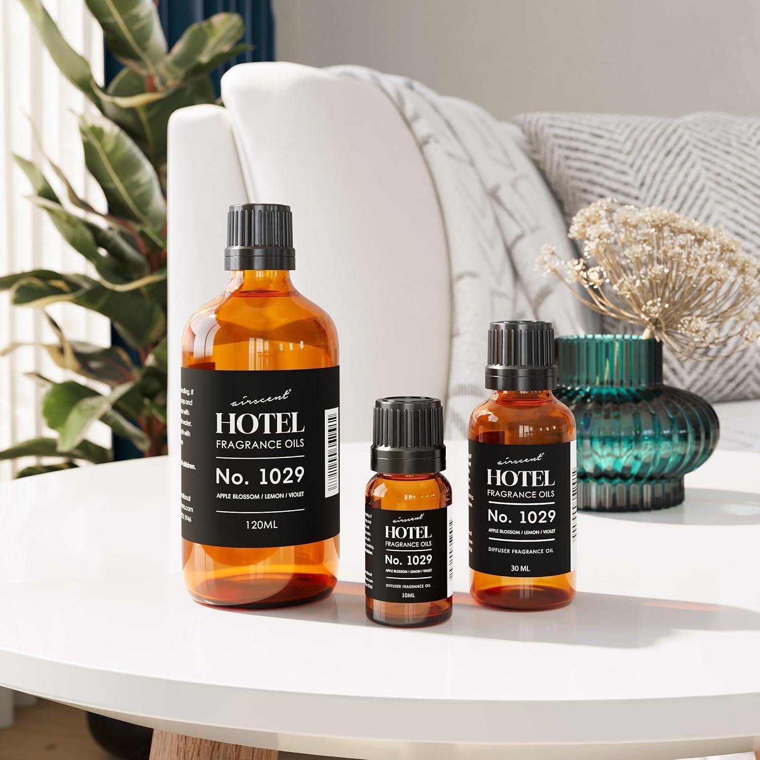 AirScent Hotel Diffuser Oil No. 1029 – Floral Breeze Hotel Scent -10 mL | Premium Fragrance Oil for Ultrasonic and Waterless Diffusers and Crafting(0.34 Fl Oz (Pack of 1))