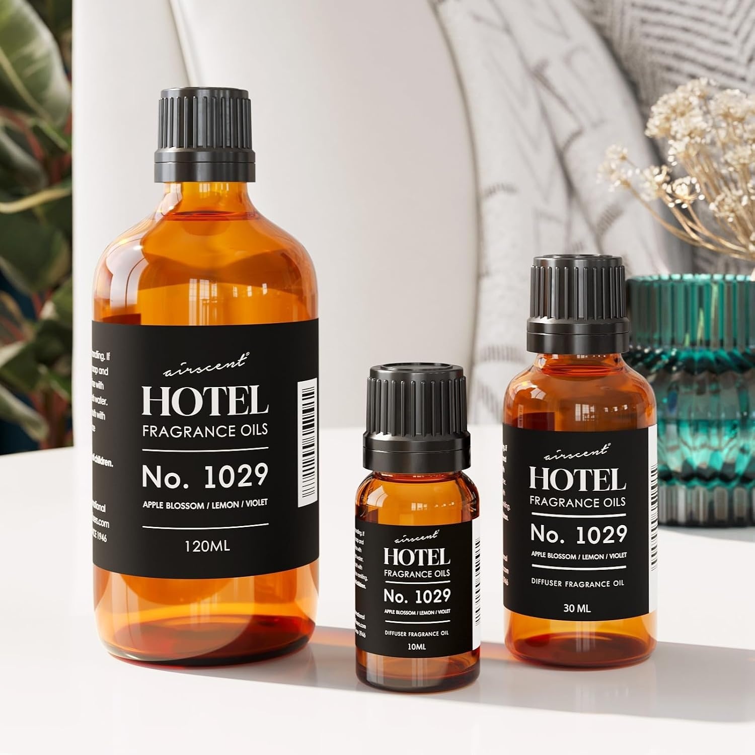 AirScent Hotel Diffuser Oil No. 1029 – Floral Breeze Hotel Scent -10 mL | Premium Fragrance Oil for Ultrasonic and Waterless Diffusers and Crafting(1 Fl Oz (Pack of 1))