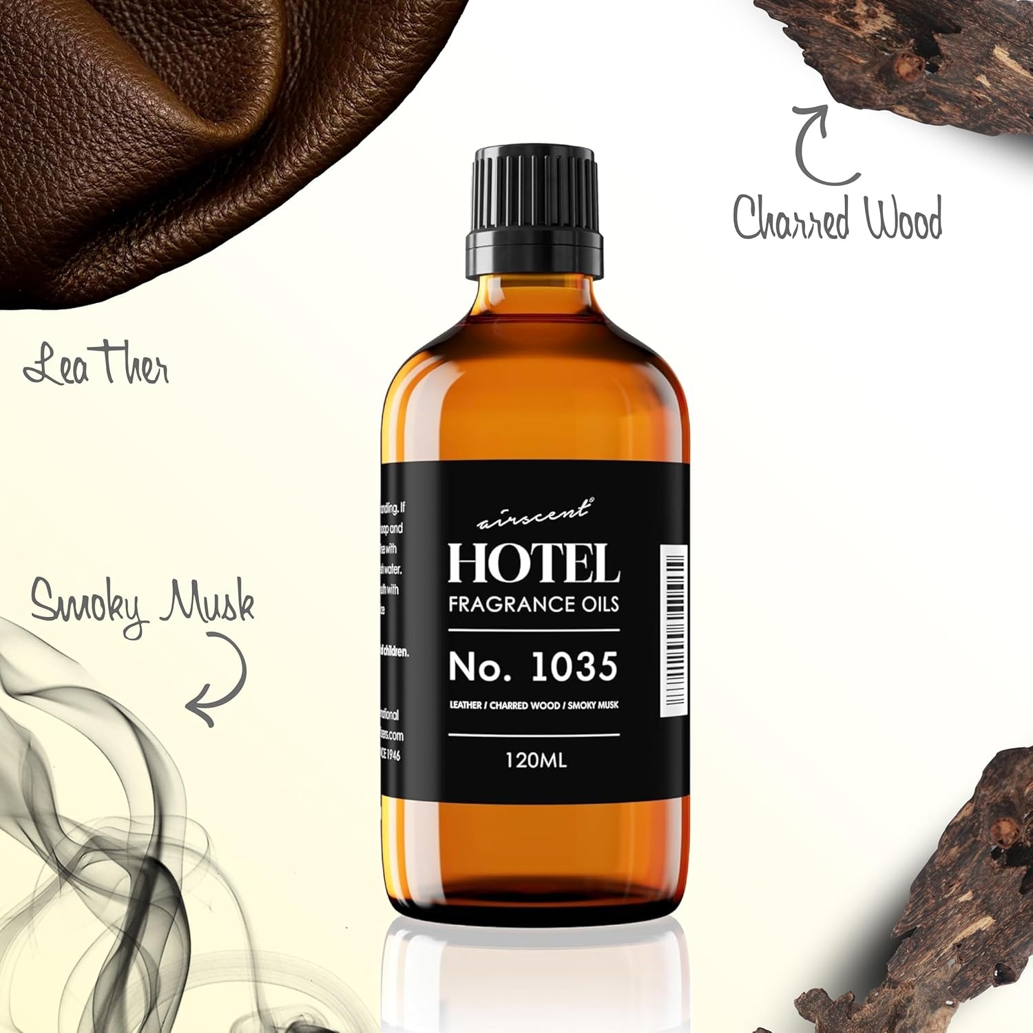 AirScent Hotel Diffuser Oil No. 1035 Inspired by Gramercy Park’s Cade 26 Santal Blend – Fragrance Oil for Ultrasonic and Waterless Diffusers and Crafting – 10 mL, 0.34 fl oz Glass Bottle with Dropper(4 Fl Oz (Pack of 1))