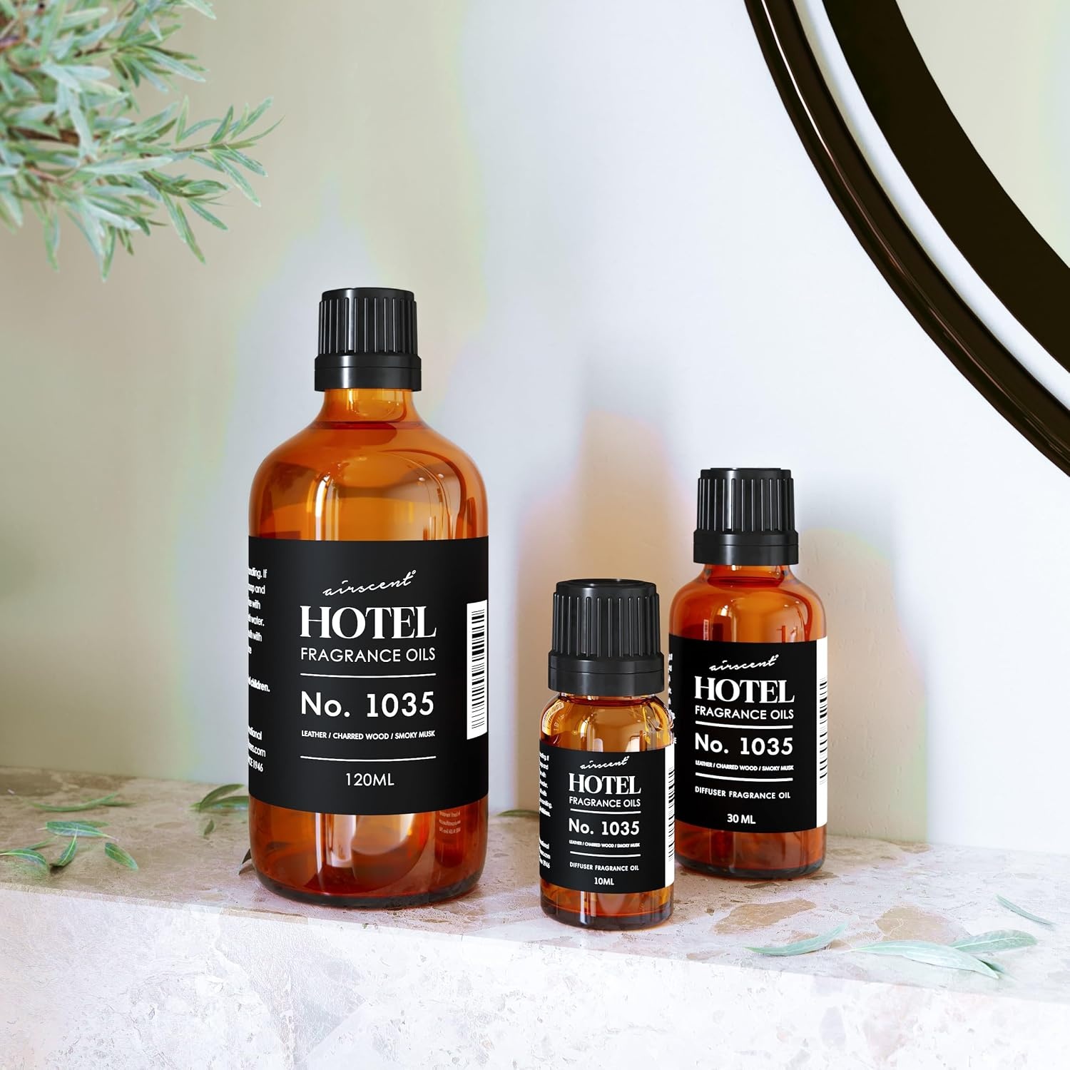AirScent Hotel Diffuser Oil No. 1035 Inspired by Gramercy Park’s Cade 26 Santal Blend – Fragrance Oil for Ultrasonic and Waterless Diffusers and Crafting – 10 mL, 0.34 fl oz Glass Bottle with Dropper(4 Fl Oz (Pack of 1))