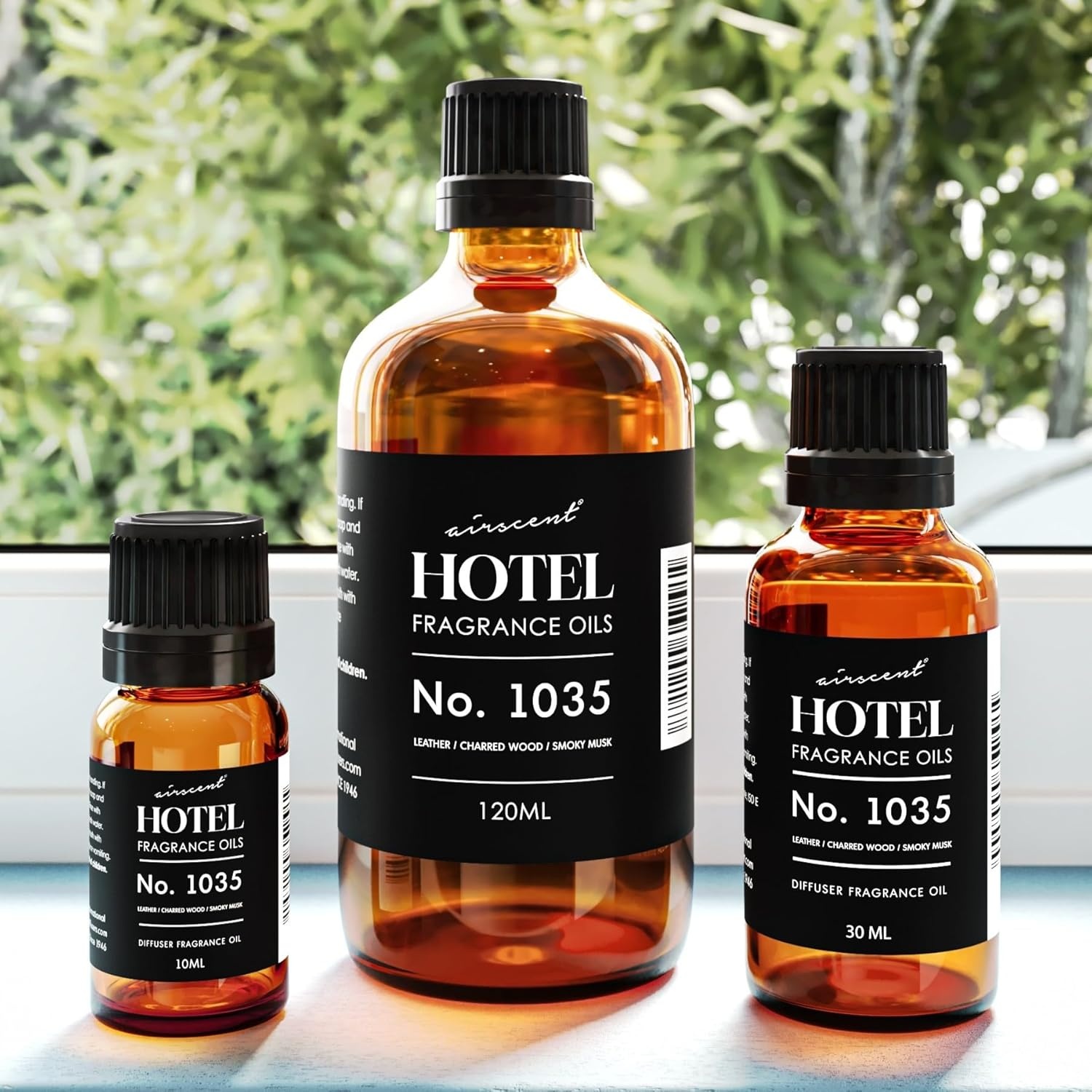 AirScent Hotel Diffuser Oil No. 1035 Inspired by Gramercy Park’s Cade 26 Santal Blend – Fragrance Oil for Ultrasonic and Waterless Diffusers and Crafting – 10 mL, 0.34 fl oz Glass Bottle with Dropper(1 Fl Oz (Pack of 1))