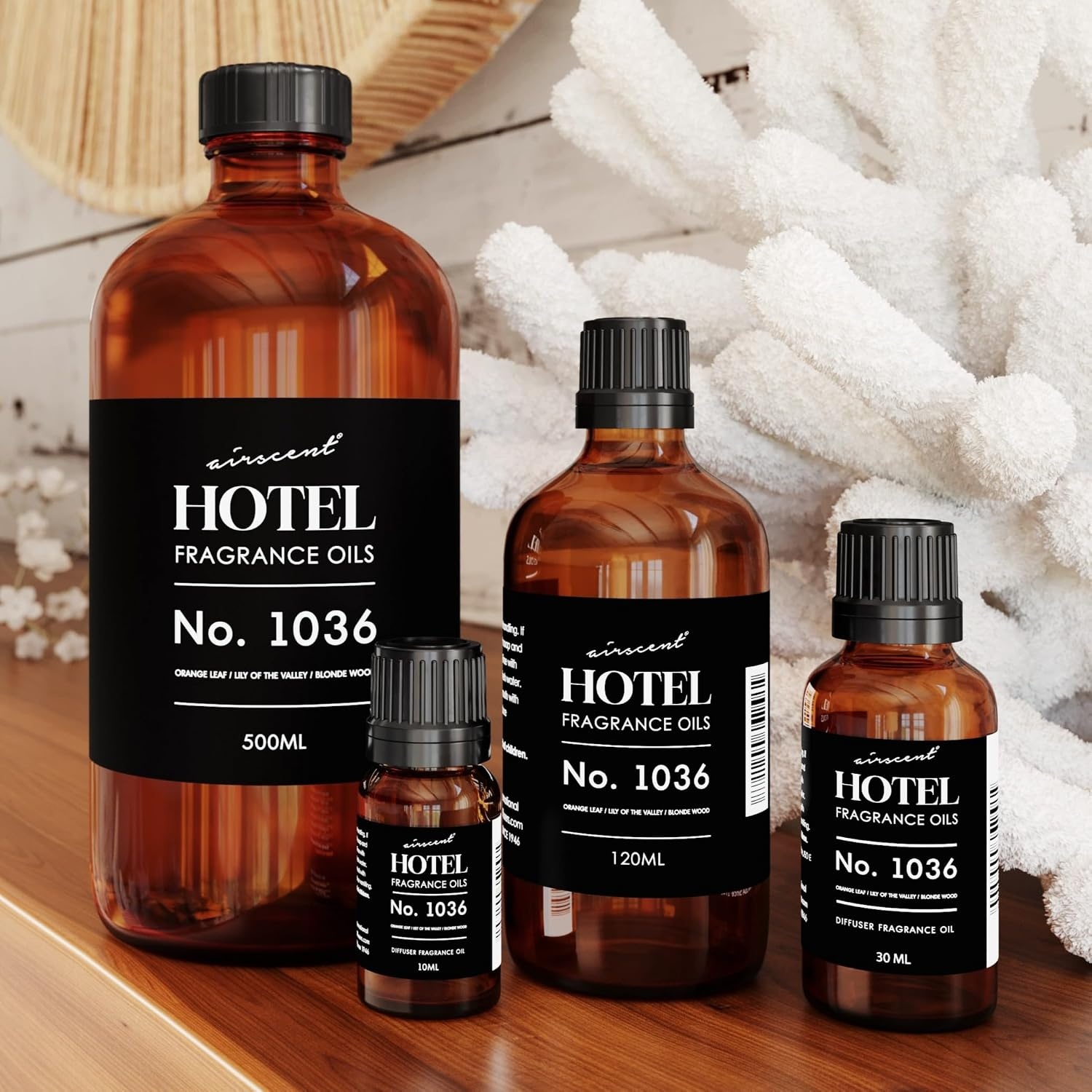 AirScent Hotel Diffuser Oil No. 1036 Inspired by The Las Vegas Venetian-Inspired Hotel Scent – 10 mL Glass Bottle – Premium Fragrance Oil for Ultrasonic and Waterless Diffusers and Crafting(4 Fl Oz (Pack of 1))