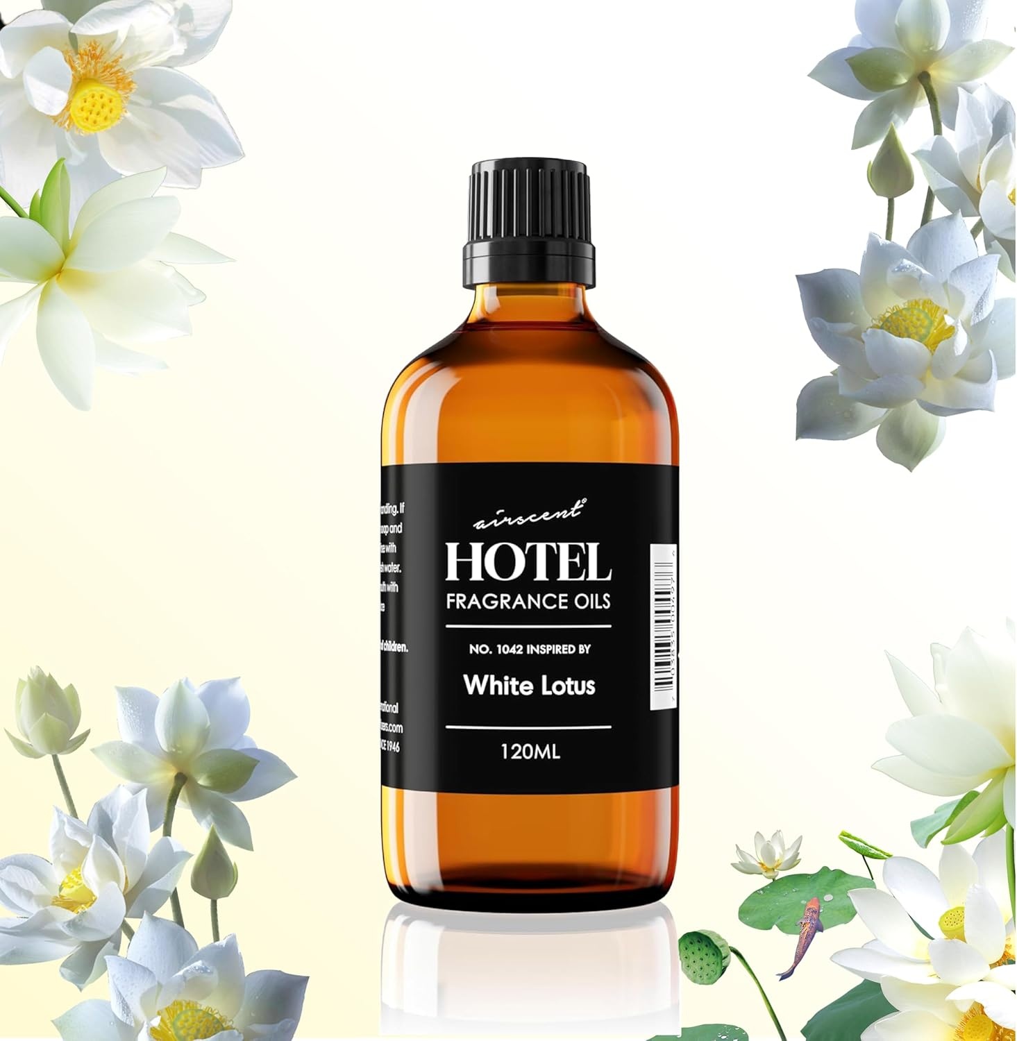 AirScent Hotel Diffuser Oil No. 1042 Inspired by The White Lotus Hotel Scent – Premium Fragrance Oil for Ultrasonic and Waterless Diffusers and Crafting – 10 mL, 0.34 fl oz Glass Bottle with Dropper(4 Fl Oz (Pack of 1))