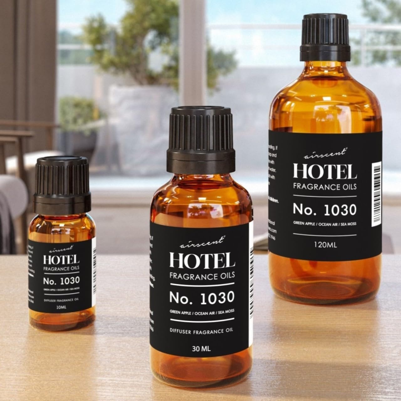 AirScent Hotel Diffuser Oil No. 1030 Inspired by The Beach House Hotel Scent – Fragrance Oil for Ultrasonic and Waterless Diffusers and Crafting – 10 mL, 0.34 fl oz Glass Bottle with Dropper(1 Fl Oz (Pack of 1))