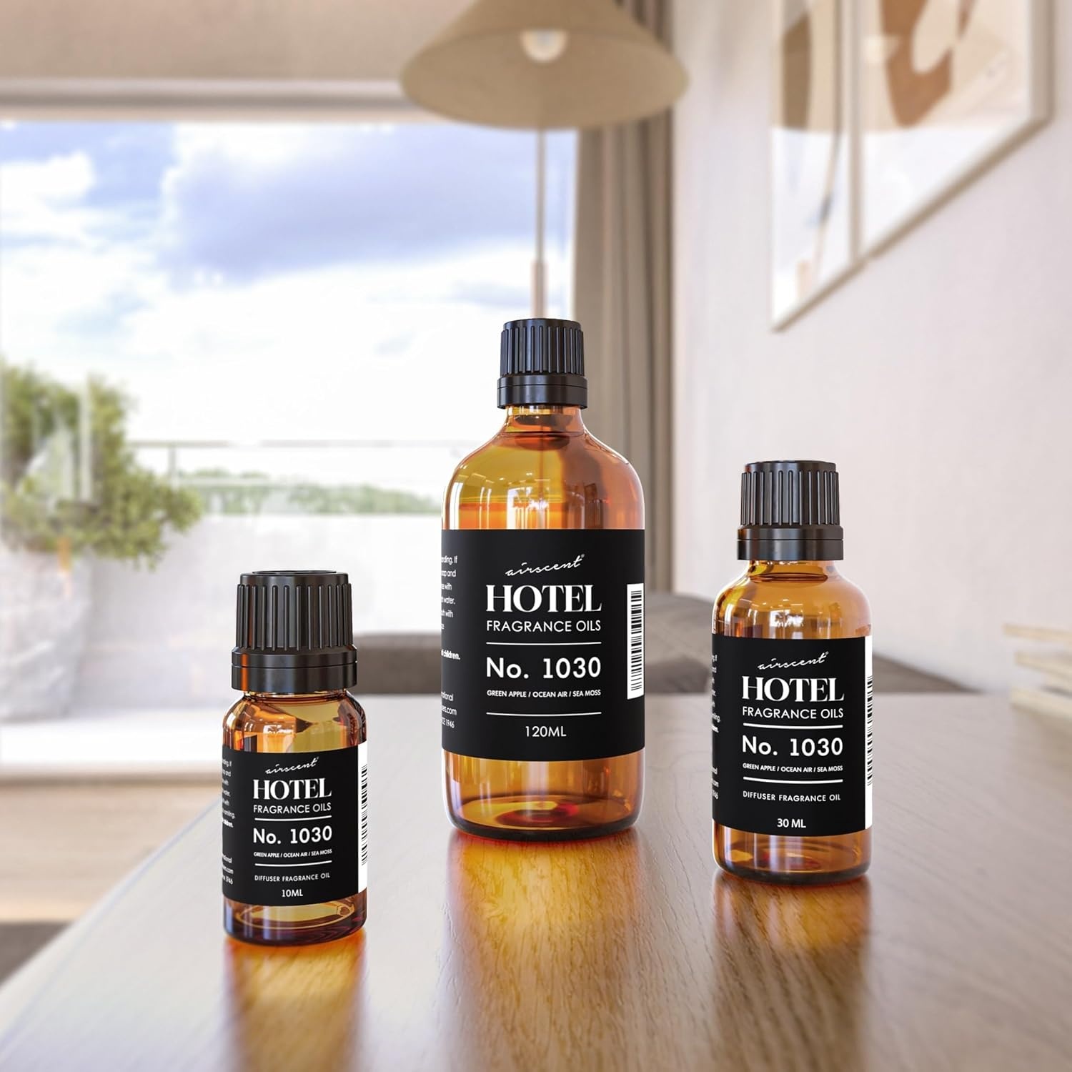 AirScent Hotel Diffuser Oil No. 1030 Inspired by The Beach House Hotel Scent – Fragrance Oil for Ultrasonic and Waterless Diffusers and Crafting – 10 mL, 0.34 fl oz Glass Bottle with Dropper(0.34 Fl Oz (Pack of 1))