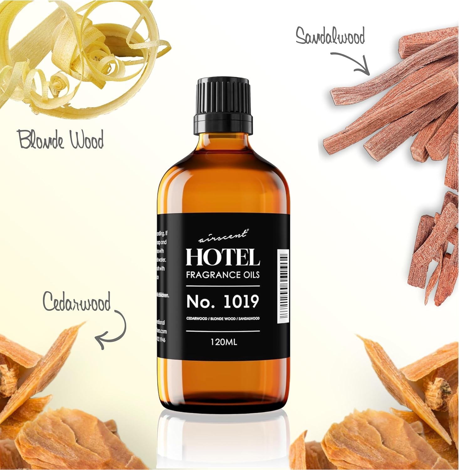 AirScent Hotel Diffuser Oil No. 1019 Inspired by The Whistler Hotel Scent – Fragrance Oil for Ultrasonic and Waterless Diffusers and Crafting – 10 mL, 0.34 fl oz Glass Bottle with Dropper(4 Fl Oz (Pack of 1))