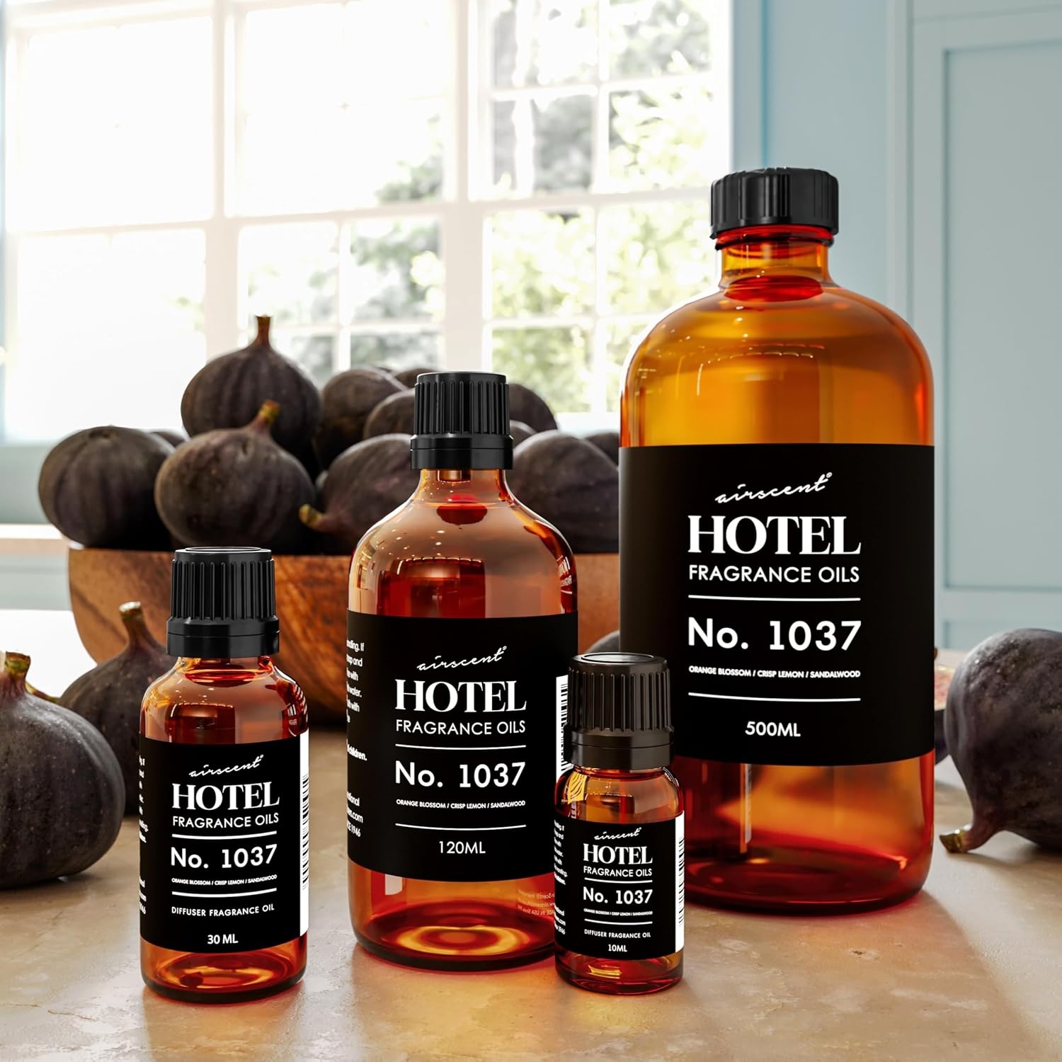 AirScent Hotel Diffuser Oil No. 1037 – Orange Blossom Lemon and Sandalwood – Hotel Scent Dupe – Premium Fragrance Oil for Ultrasonic and Waterless Diffusers and Crafting – 10 mL, 0.34 fl oz Bottle(0.34 Fl Oz (Pack of 1))