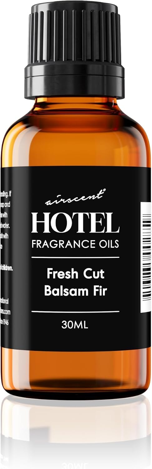 AirScent Fresh Cut Balsam Fir Diffuser Oil – Christmas Tree Scent – 10 mL | Fragrance Oil for Ultrasonic and Waterless Diffusers and Crafting – .34 fl oz Dropper Bottle – Christmas Tree Fragrance(Fresh Cut Balsam Fir)