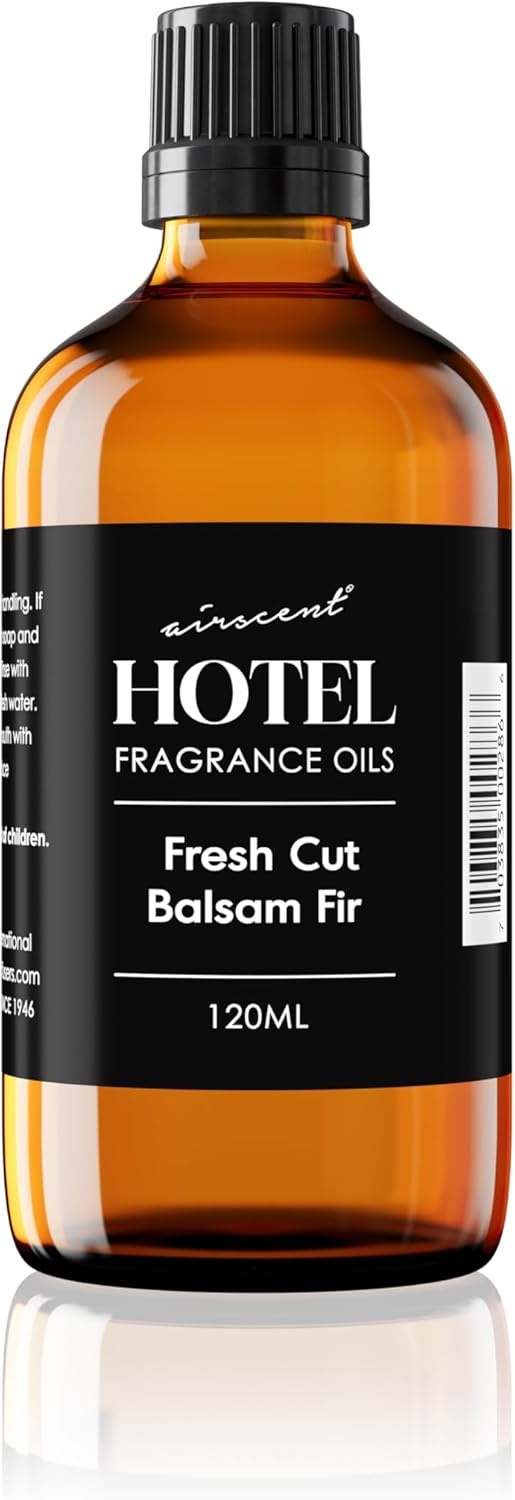 AirScent Fresh Cut Balsam Fir Diffuser Oil – Christmas Tree Scent – 10 mL | Fragrance Oil for Ultrasonic and Waterless Diffusers and Crafting – .34 fl oz Dropper Bottle – Christmas Tree Fragrance(Fresh Cut Balsam Fir)