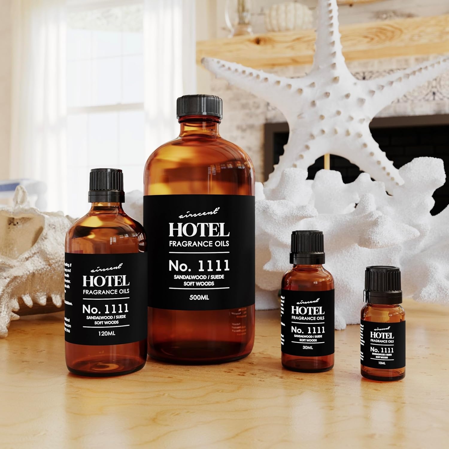 AirScent My Way Diffuser Oil No. 1111 Inspired by the 1 Hotel – 10 mL | Sandalwood Suede Soft Woods – Hotel Fragrance Oil for Ultrasonic and Waterless Diffusers and Crafting – 0.34 fl oz Bottle(My Way)