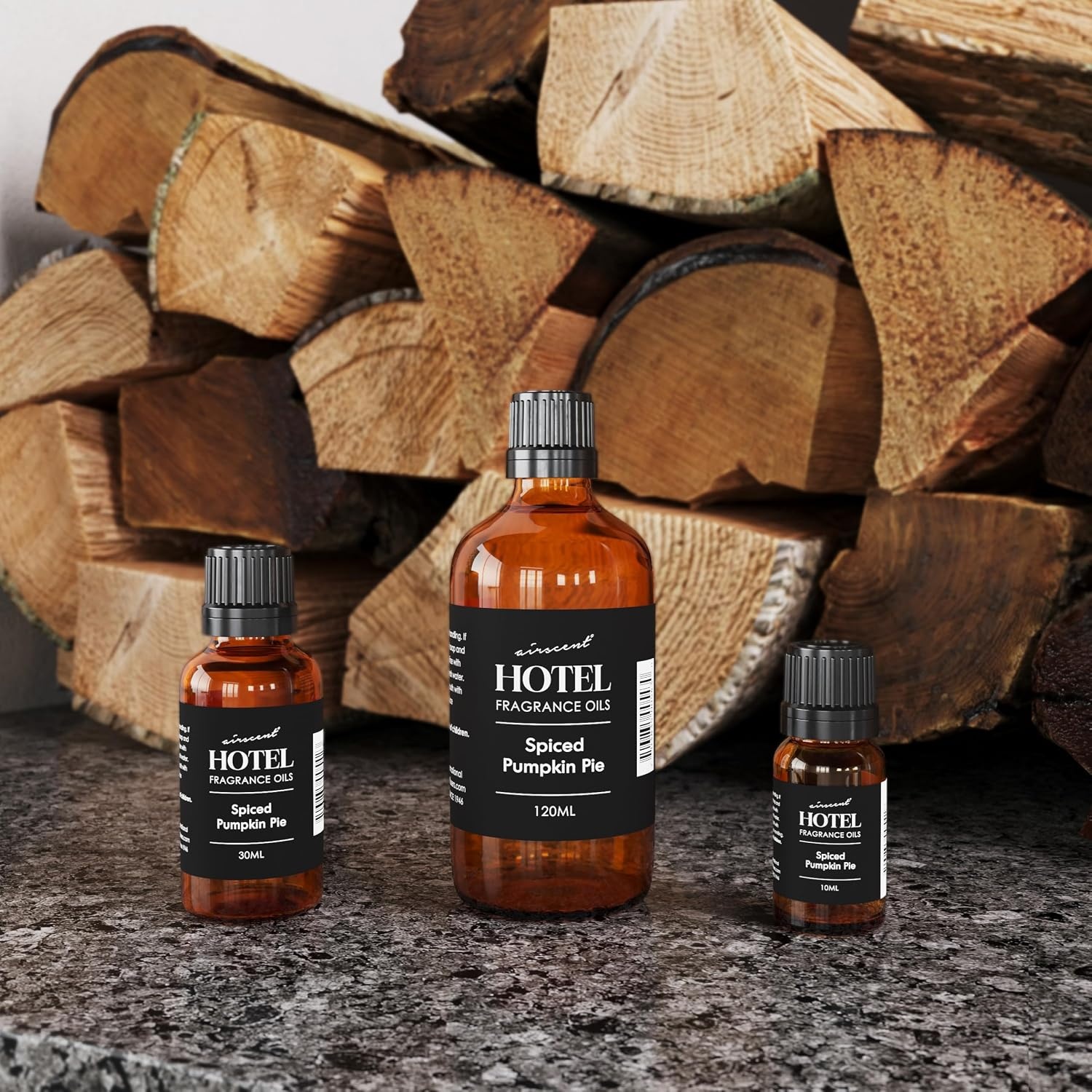 AirScent Spiced Pumpkin Pie Holiday Diffuser Oil – Premium Pumpkin Spice Holiday Fragrance Oil for Ultrasonic and Waterless Diffusers and Crafting – 10ml, .34 fl oz Glass Dropper Bottle(0.34 Fl Oz (Pack of 1))