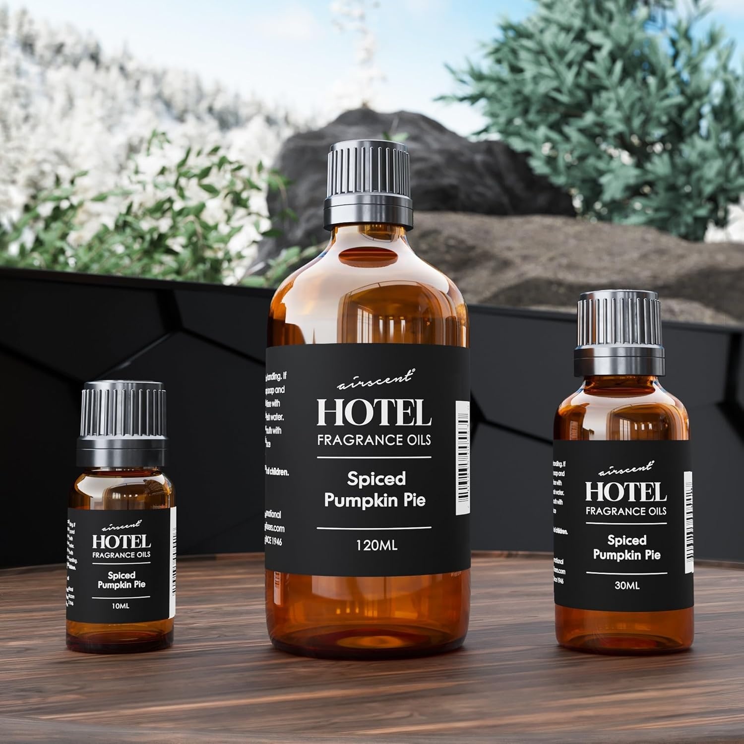 AirScent Spiced Pumpkin Pie Holiday Diffuser Oil – Premium Pumpkin Spice Holiday Fragrance Oil for Ultrasonic and Waterless Diffusers and Crafting – 10ml, .34 fl oz Glass Dropper Bottle(4 Fl Oz (Pack of 1))