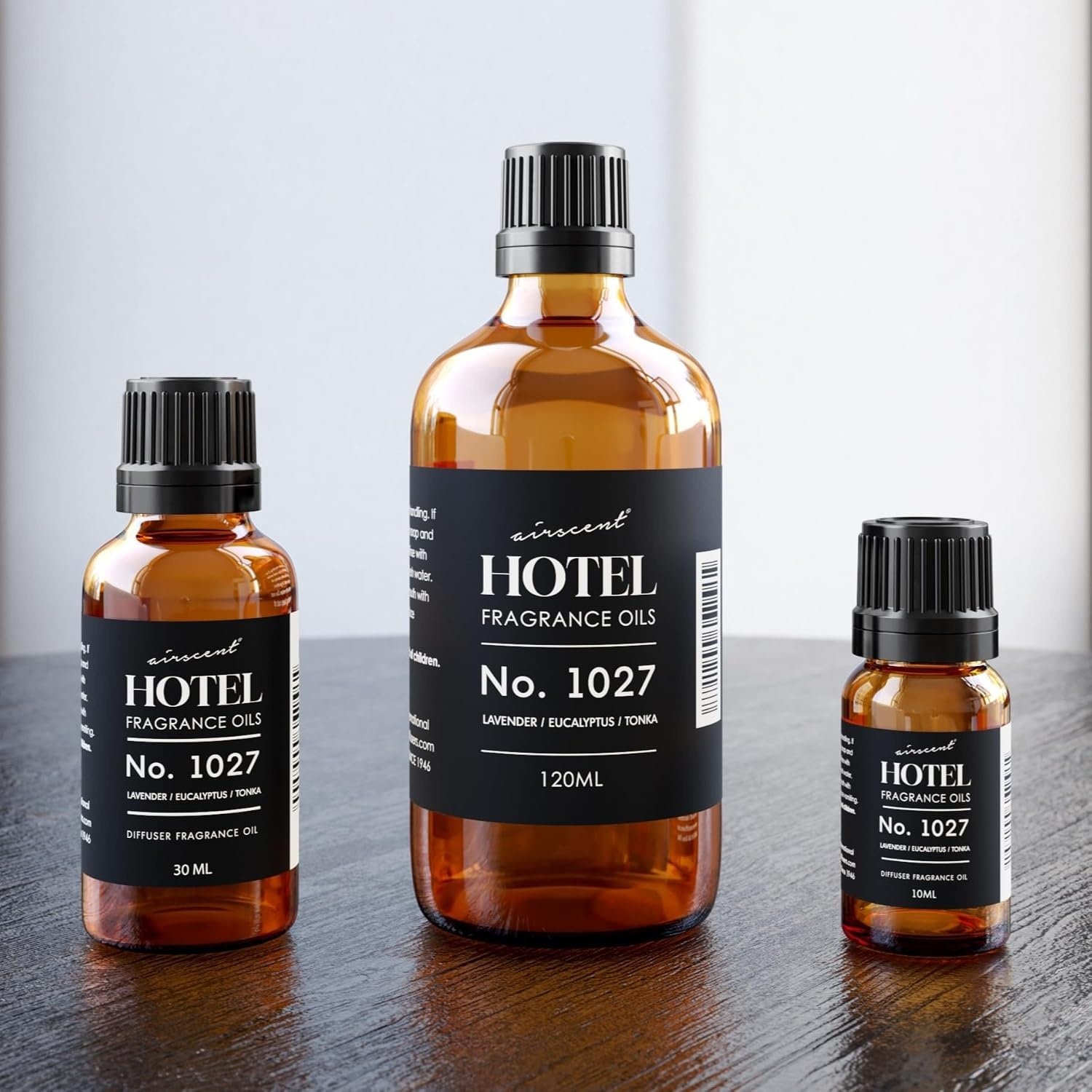 AirScent Hotel Diffuser Oil No. 1027 Inspired by The Zen Hotel Scent – Premium Fragrance Oil for Ultrasonic and Waterless Diffusers and Crafting – 10 mL, 0.34 fl oz Glass Bottle with Dropper(0.34 Fl Oz (Pack of 1))