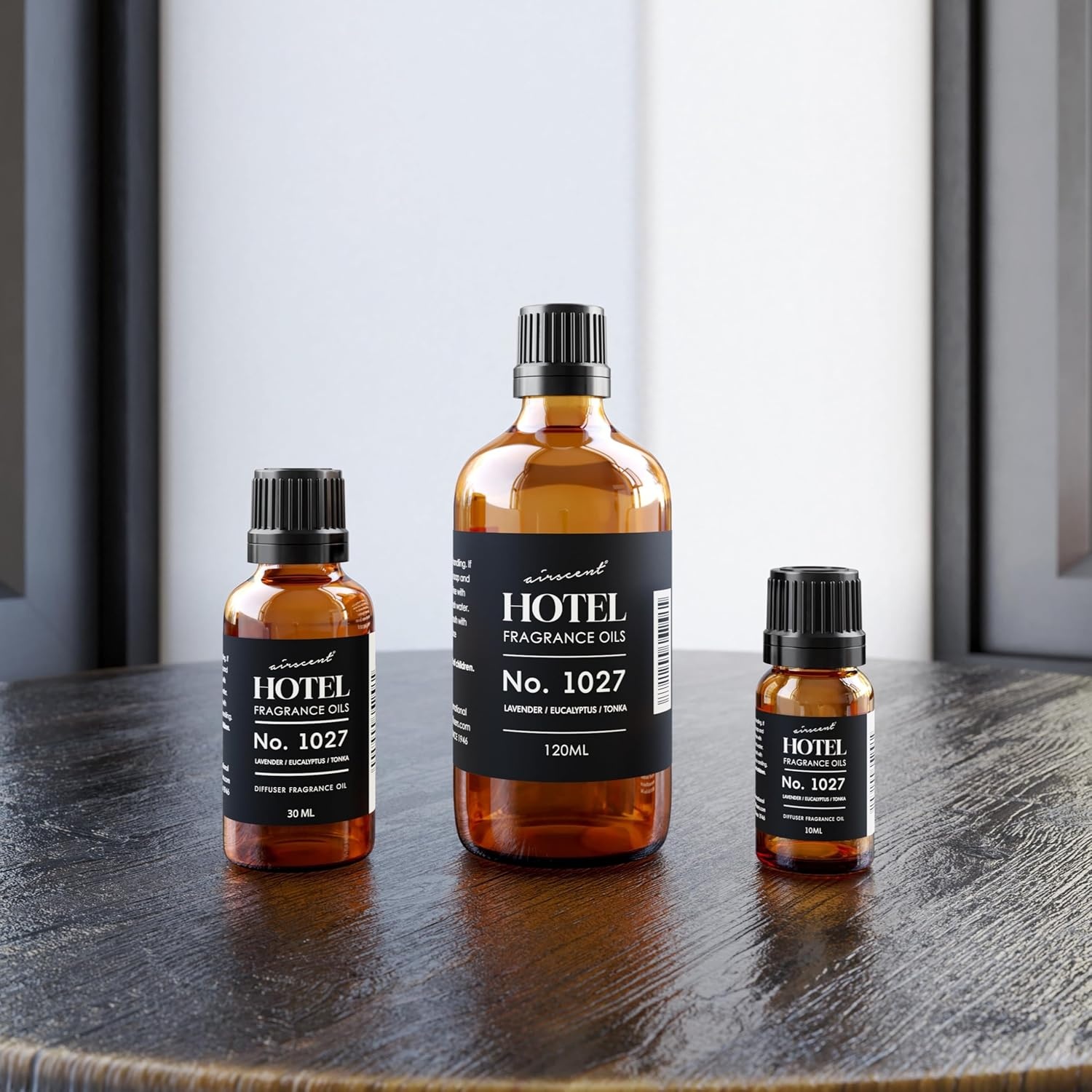 AirScent Hotel Diffuser Oil No. 1027 Inspired by The Zen Hotel Scent – Premium Fragrance Oil for Ultrasonic and Waterless Diffusers and Crafting – 10 mL, 0.34 fl oz Glass Bottle with Dropper(4 Fl Oz (Pack of 1))