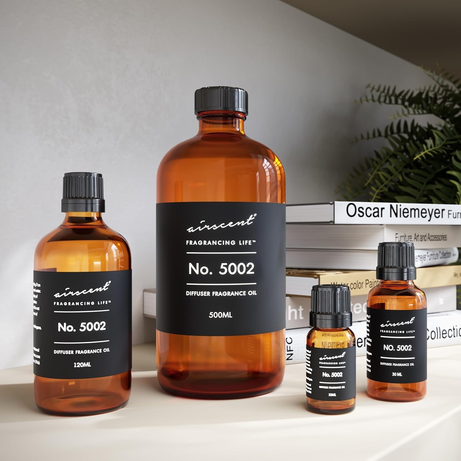 AirScent Creed-Aventus-Inspired Diffuser Oil – No. 5002 Perfume Dupe – Premium Fragrance Oil Blend for Ultrasonic and Waterless Diffusers and Crafting – 10 ml, 0.34 fl oz Glass Bottle with Dropper(16.9 Fl Oz (Pack of 1))